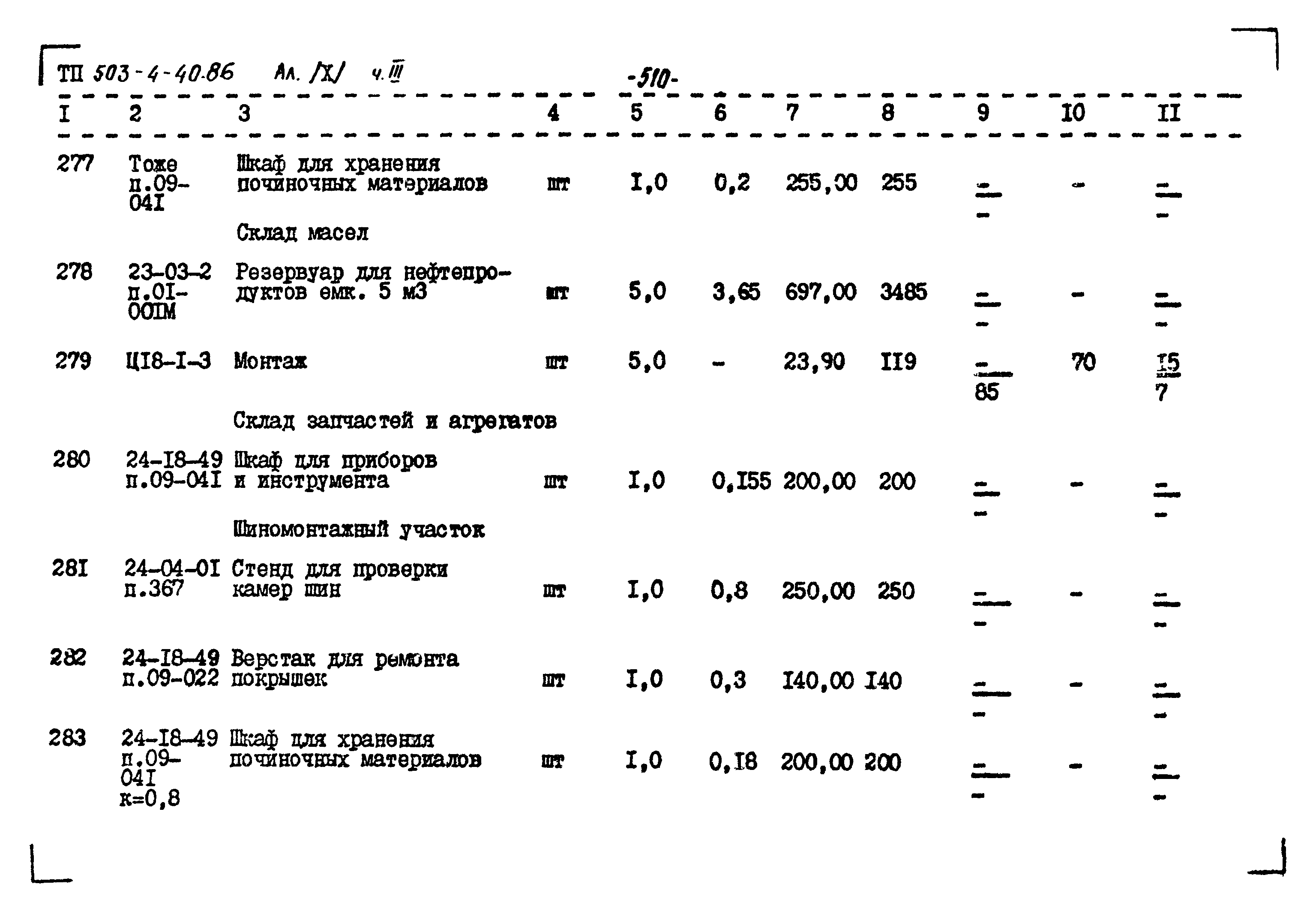 Типовой проект 503-4-40.86