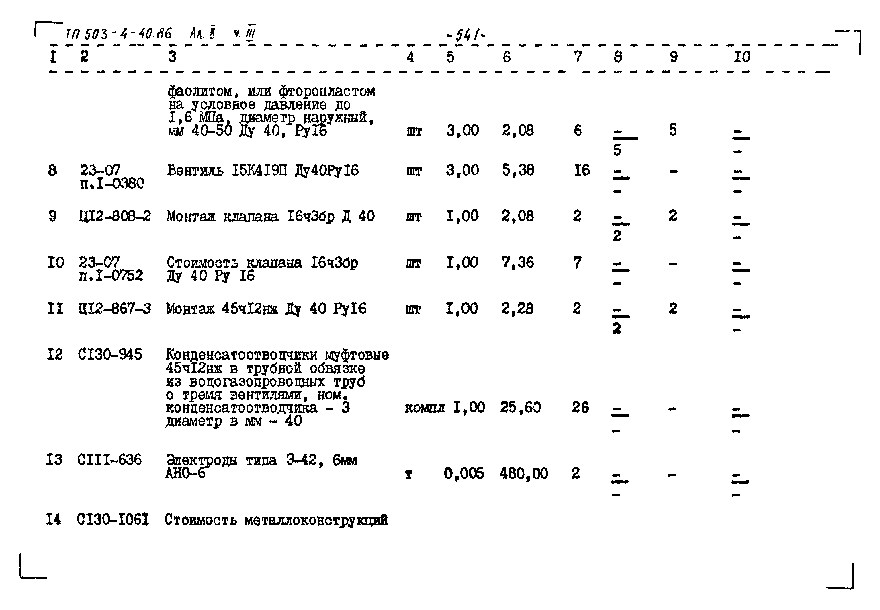 Типовой проект 503-4-40.86