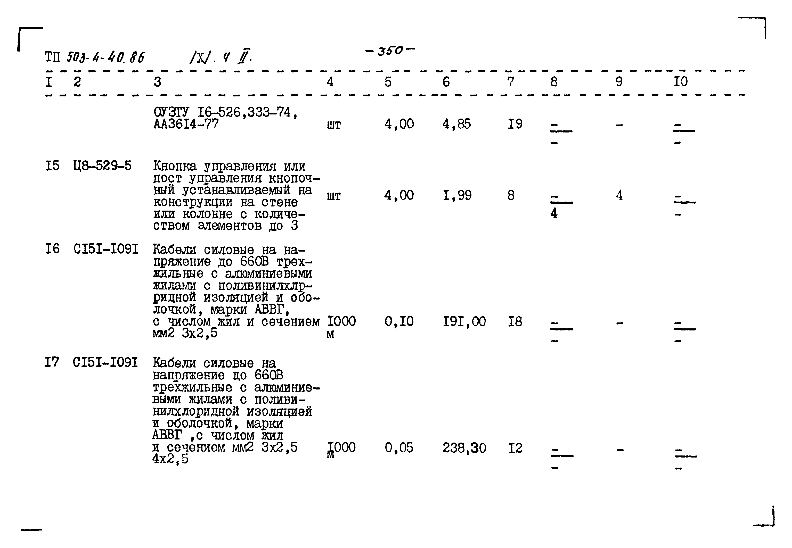 Типовой проект 503-4-40.86