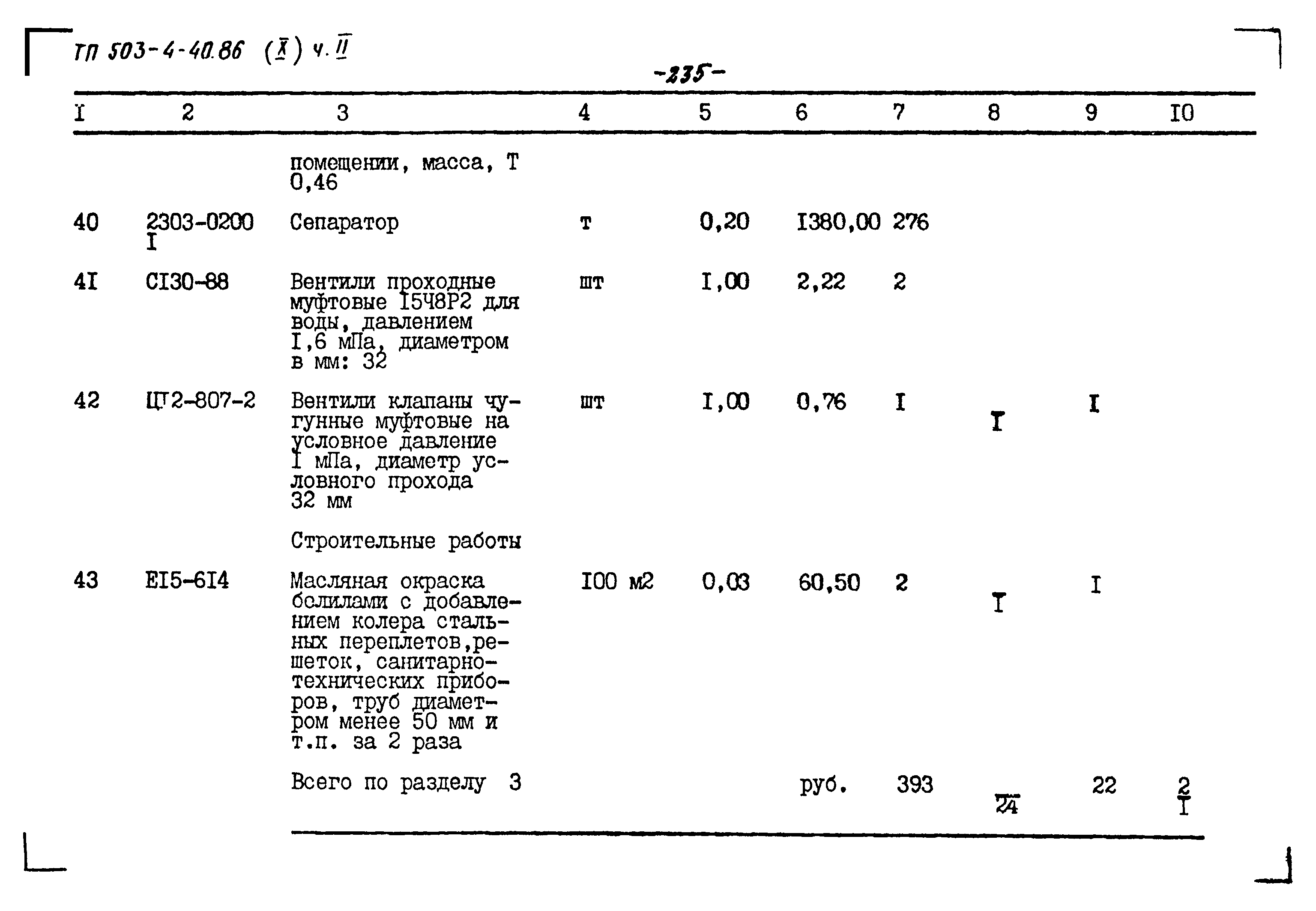 Типовой проект 503-4-40.86
