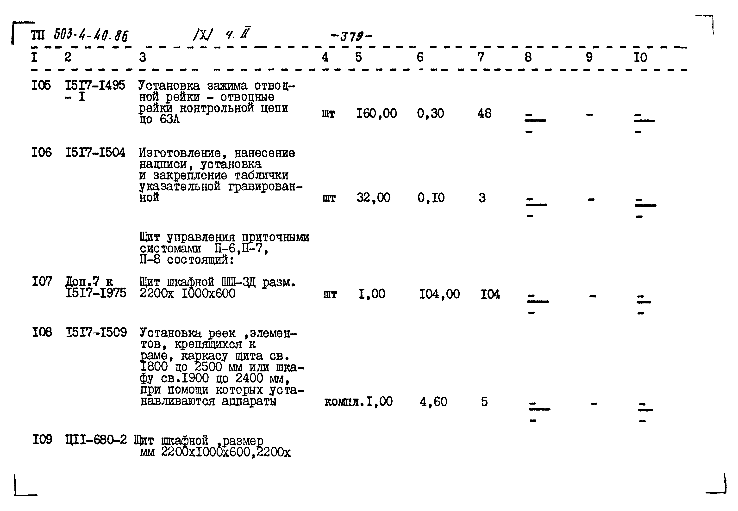 Типовой проект 503-4-40.86