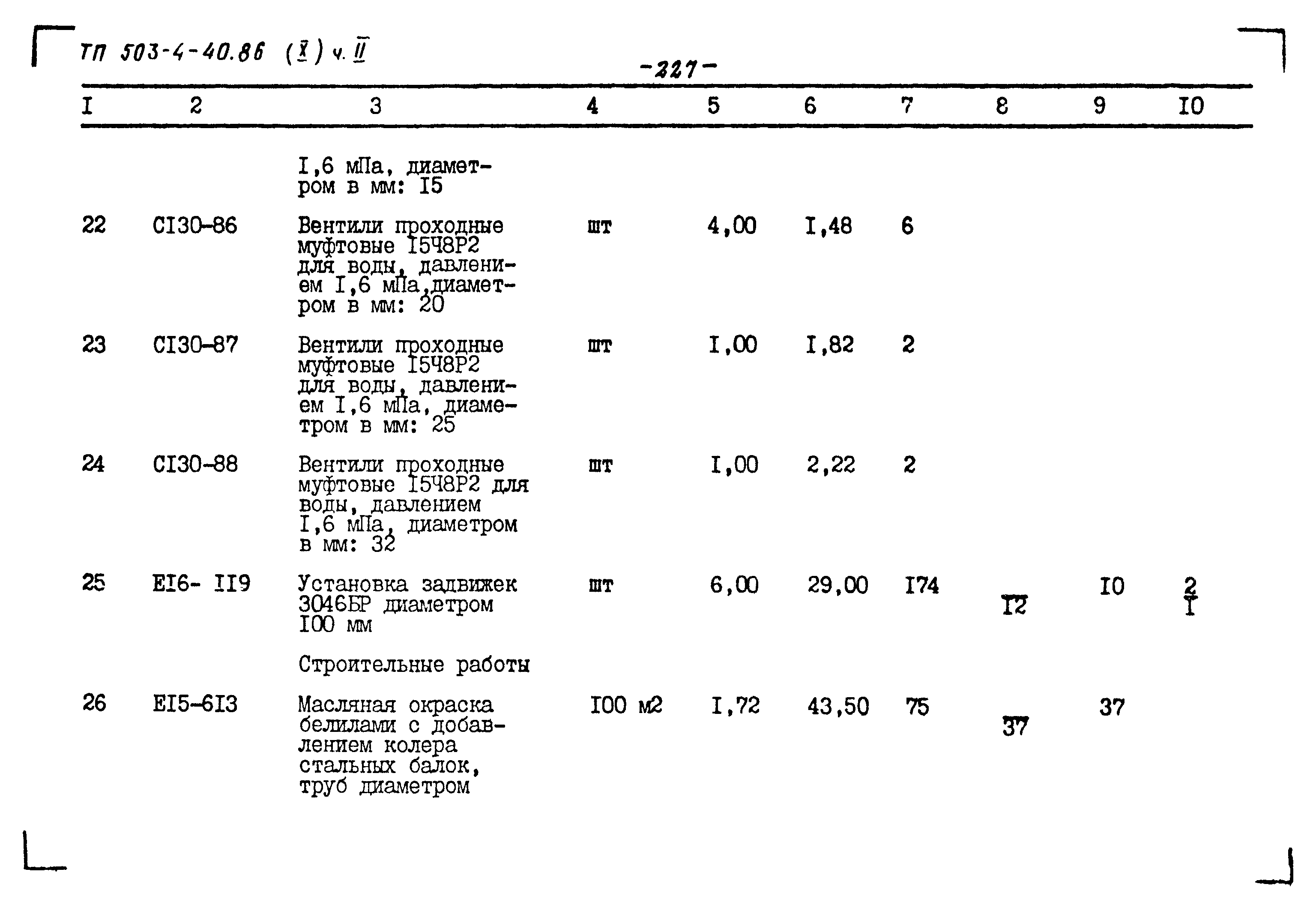 Типовой проект 503-4-40.86
