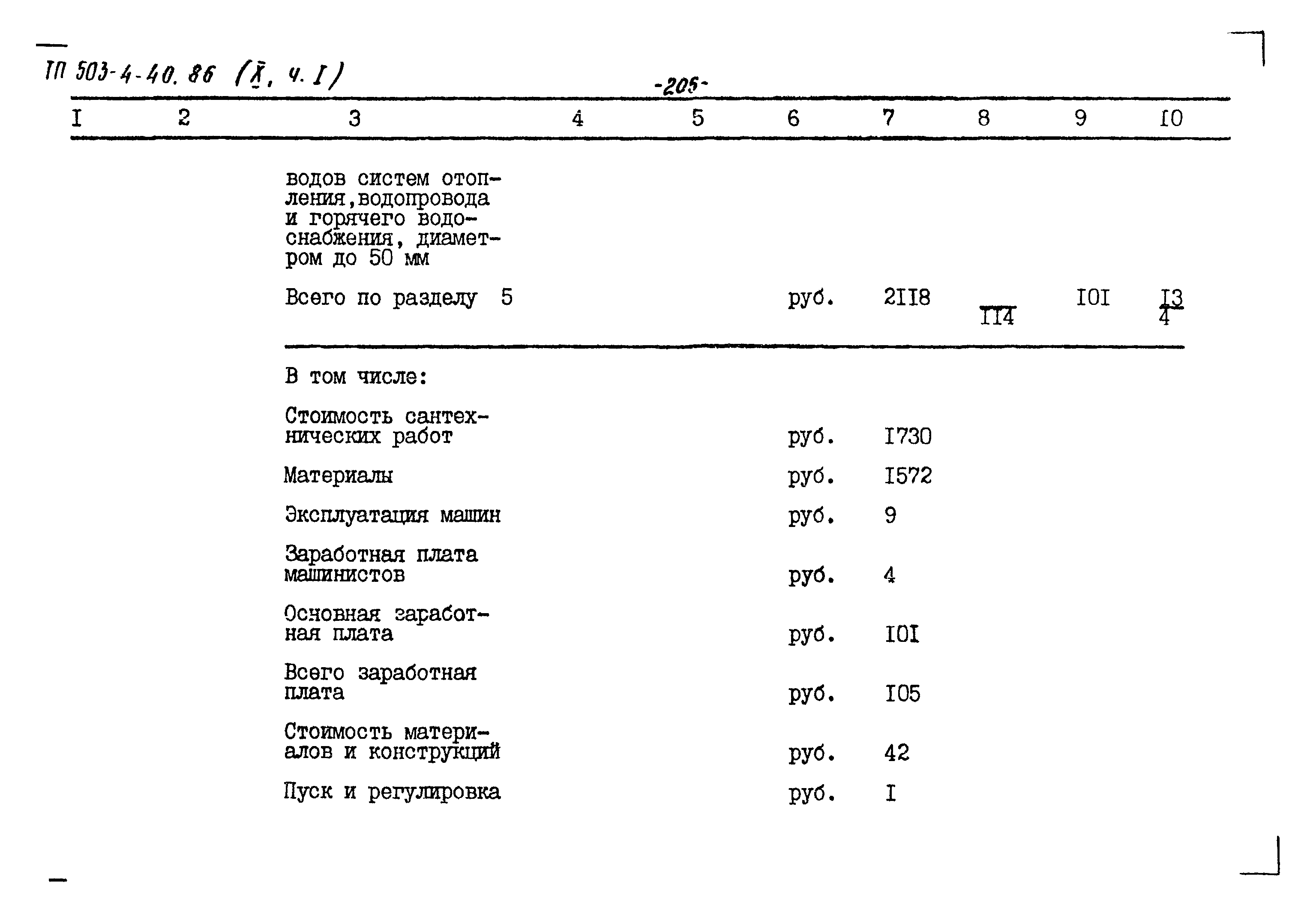 Типовой проект 503-4-40.86