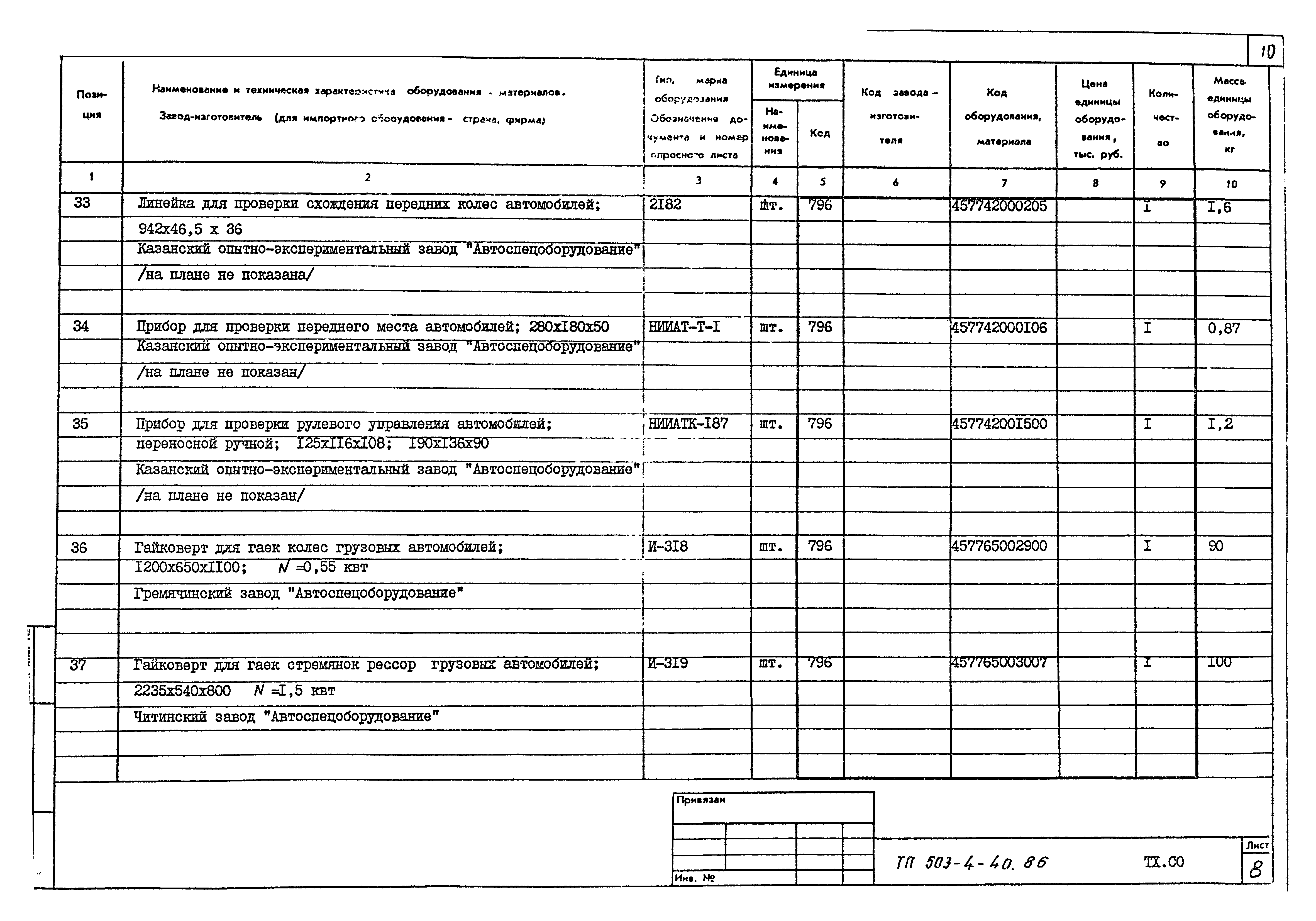 Типовой проект 503-4-40.86
