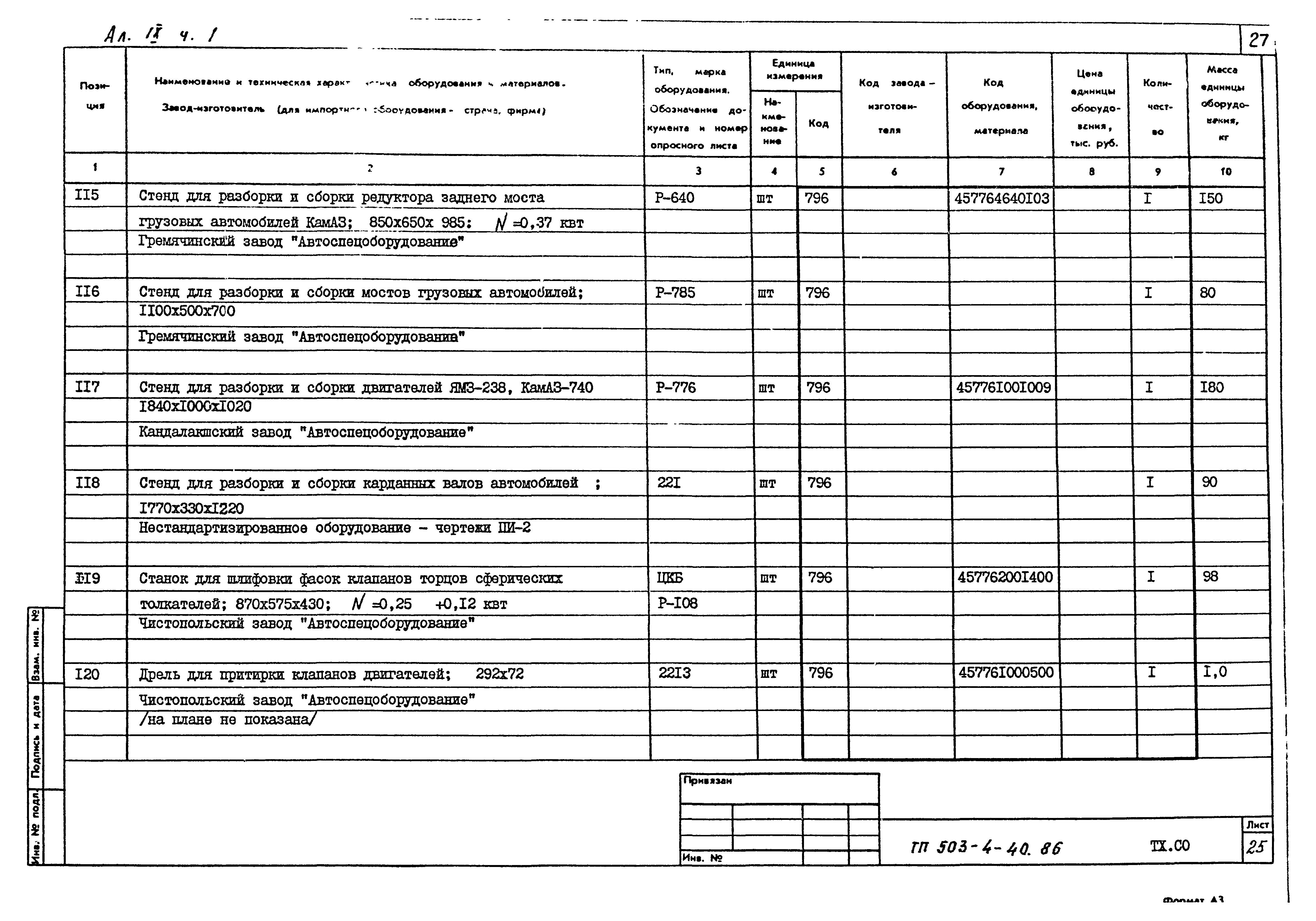 Типовой проект 503-4-40.86