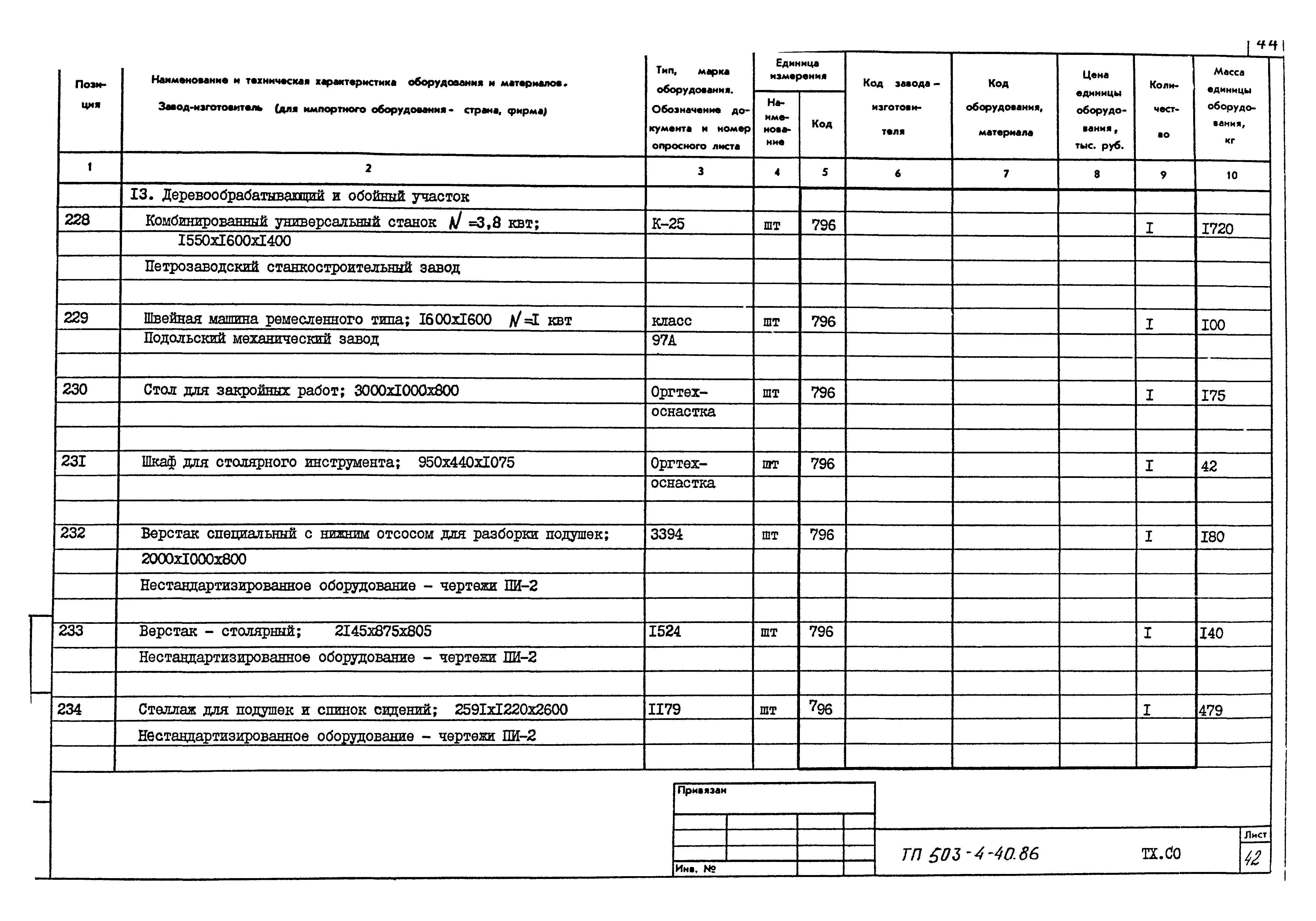 Типовой проект 503-4-40.86
