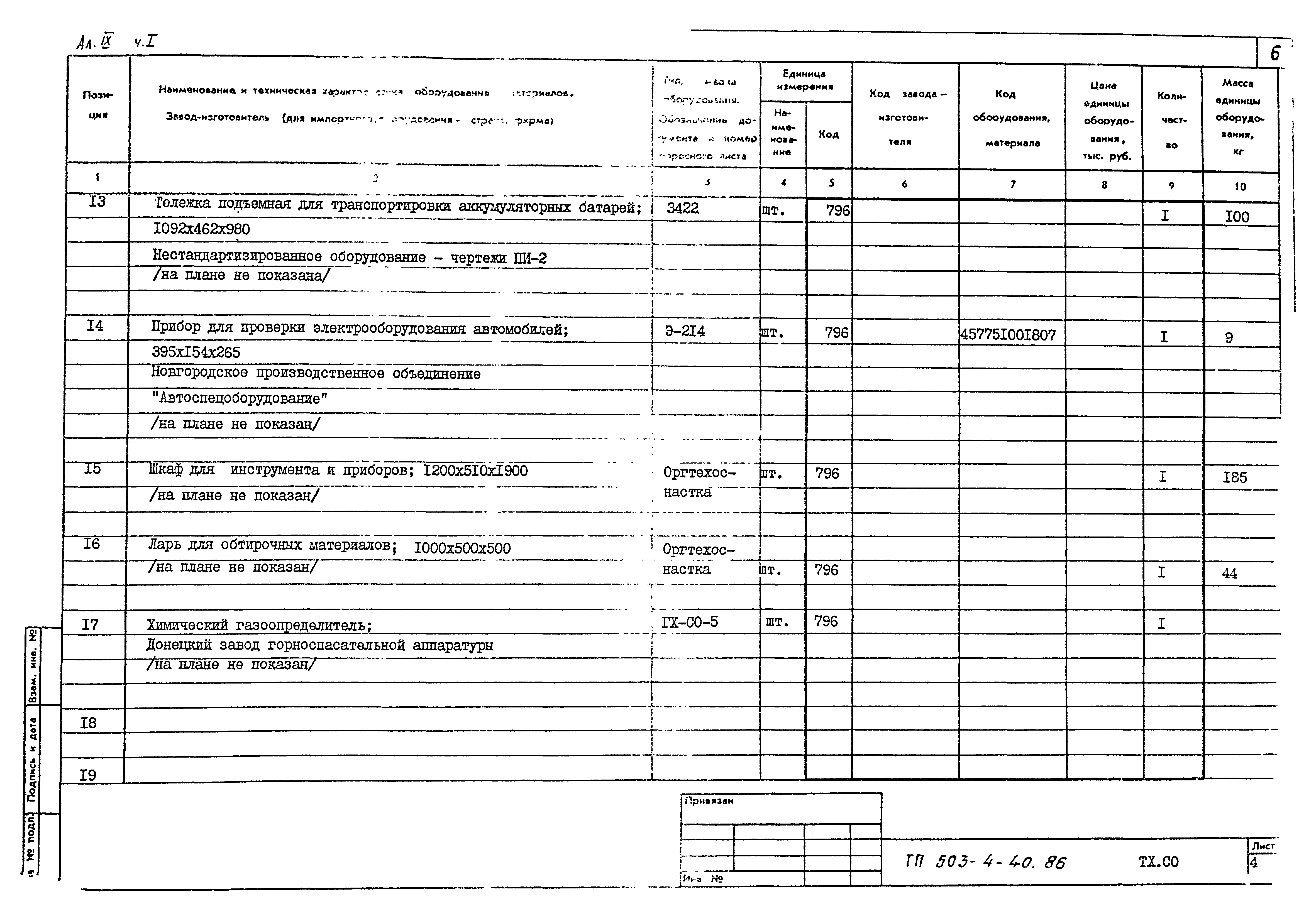 Типовой проект 503-4-40.86