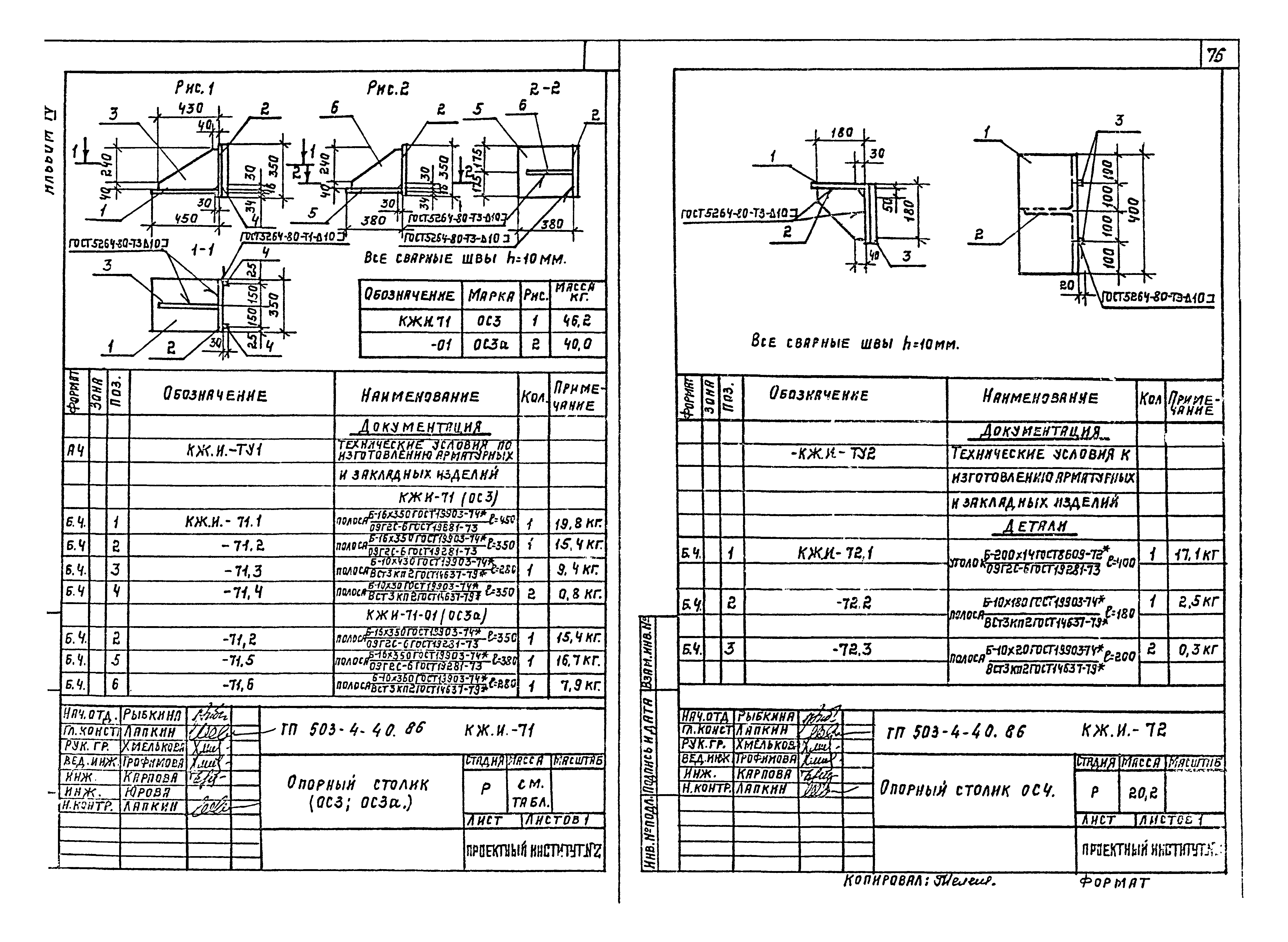 Типовой проект 503-4-40.86