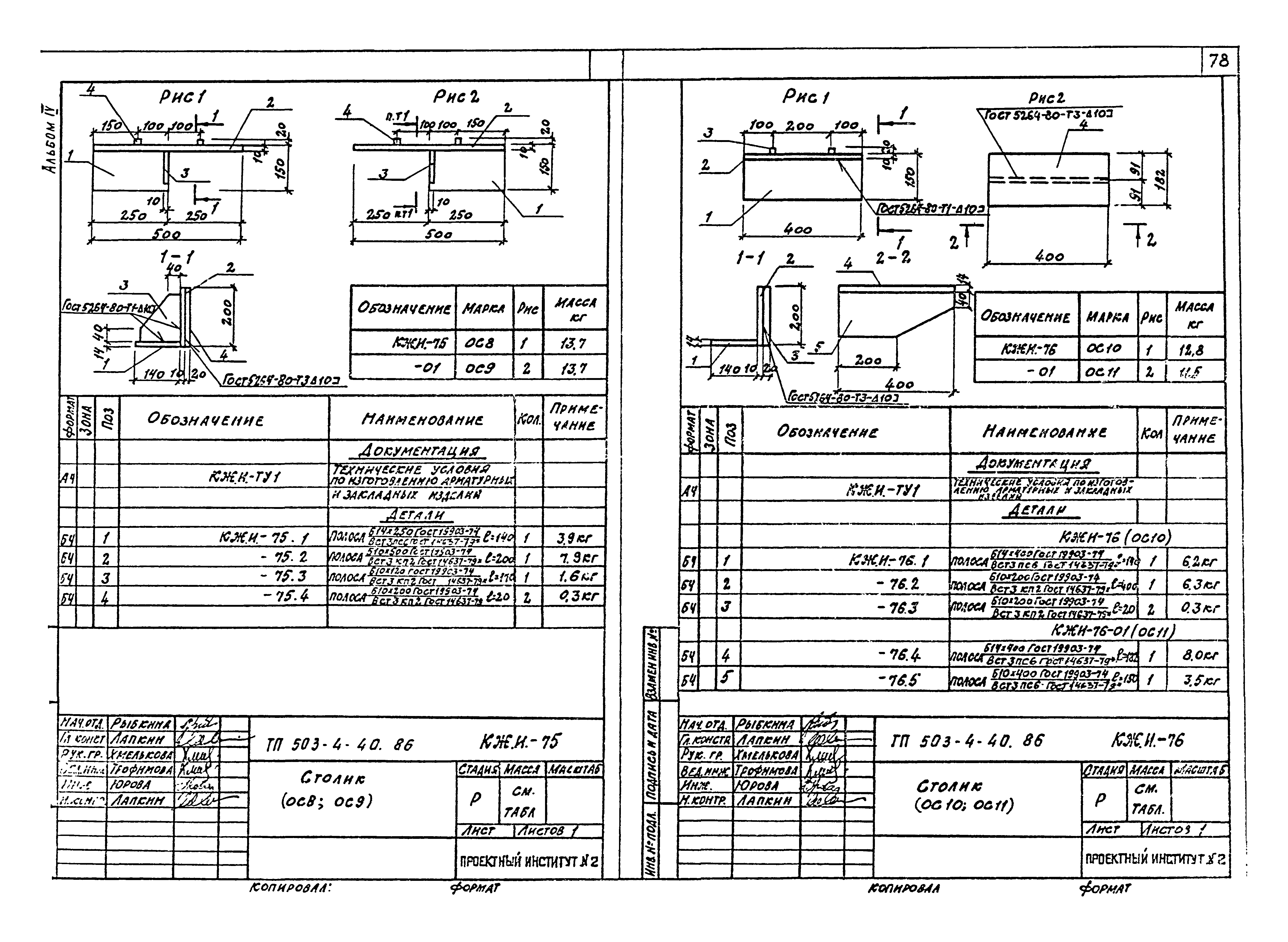 Типовой проект 503-4-40.86