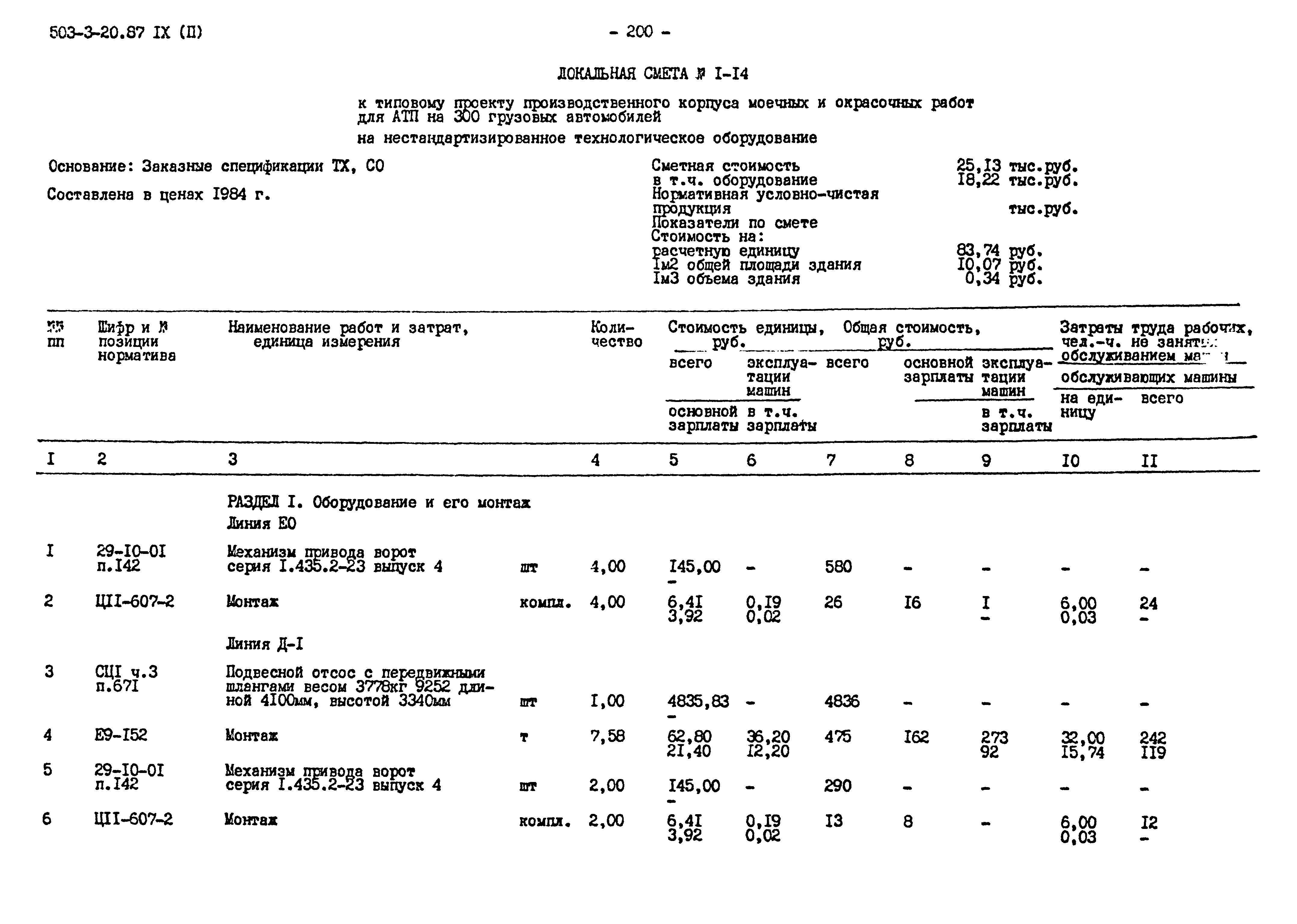 Типовой проект 503-3-20.87