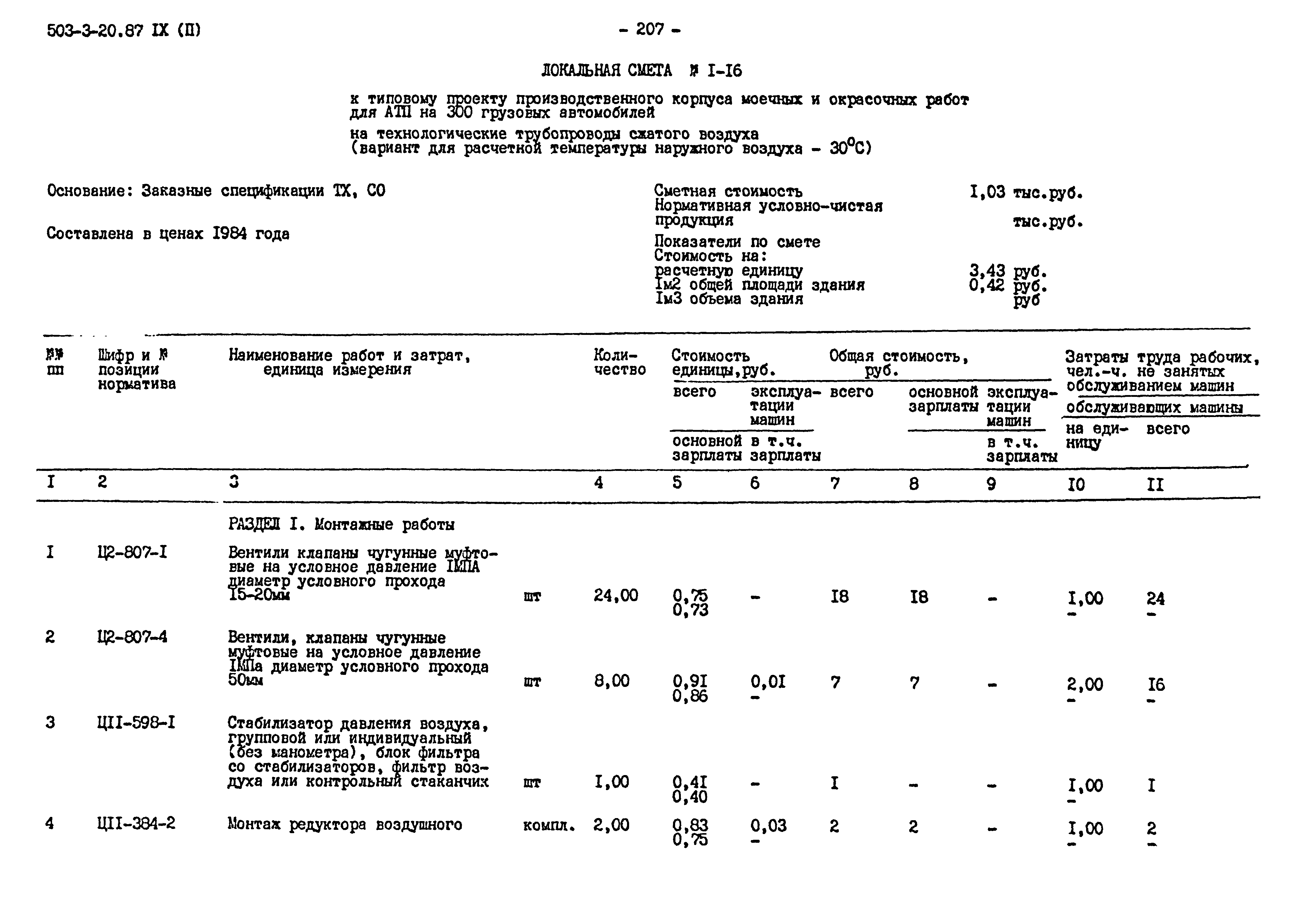 Типовой проект 503-3-20.87
