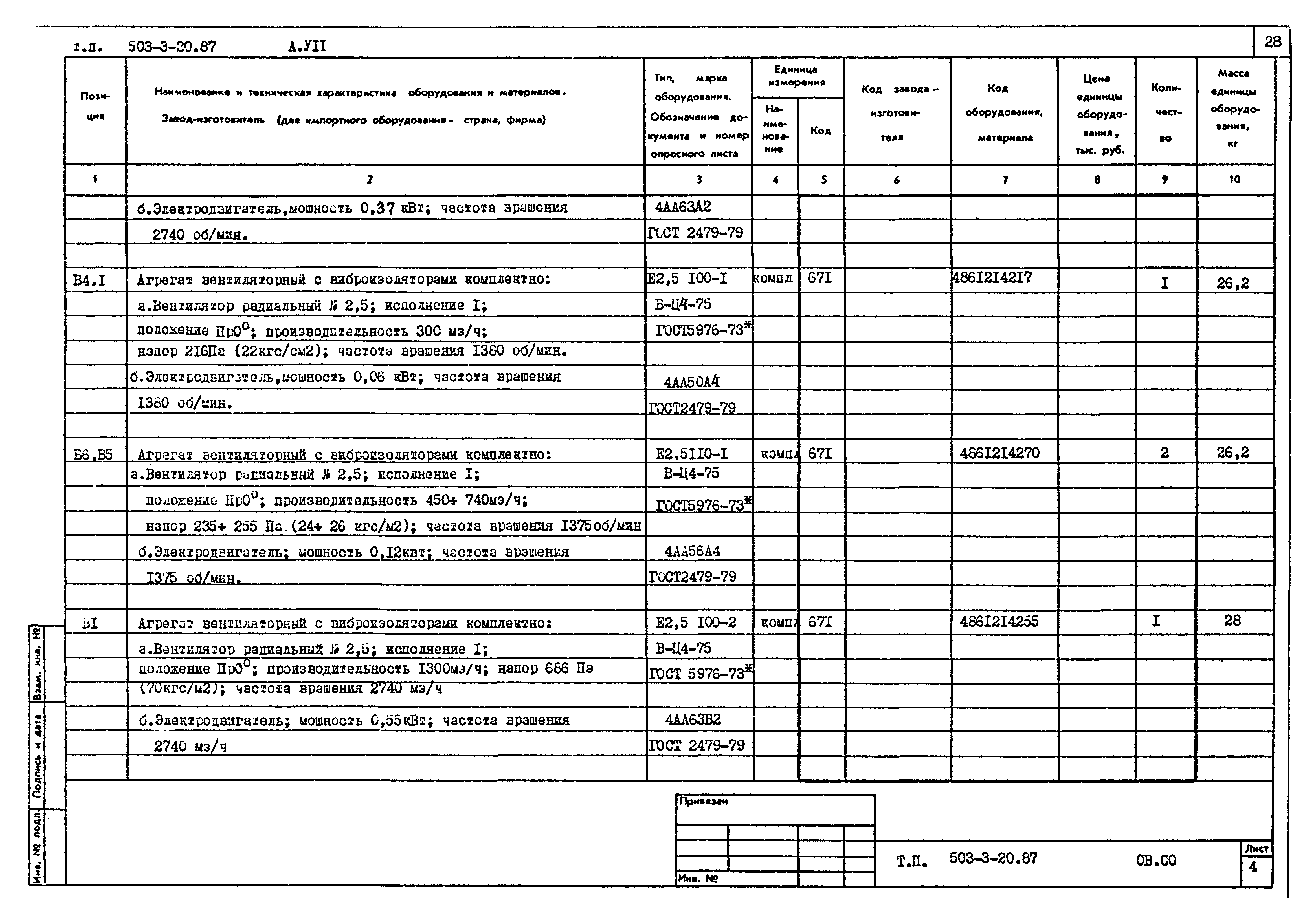 Типовой проект 503-3-20.87