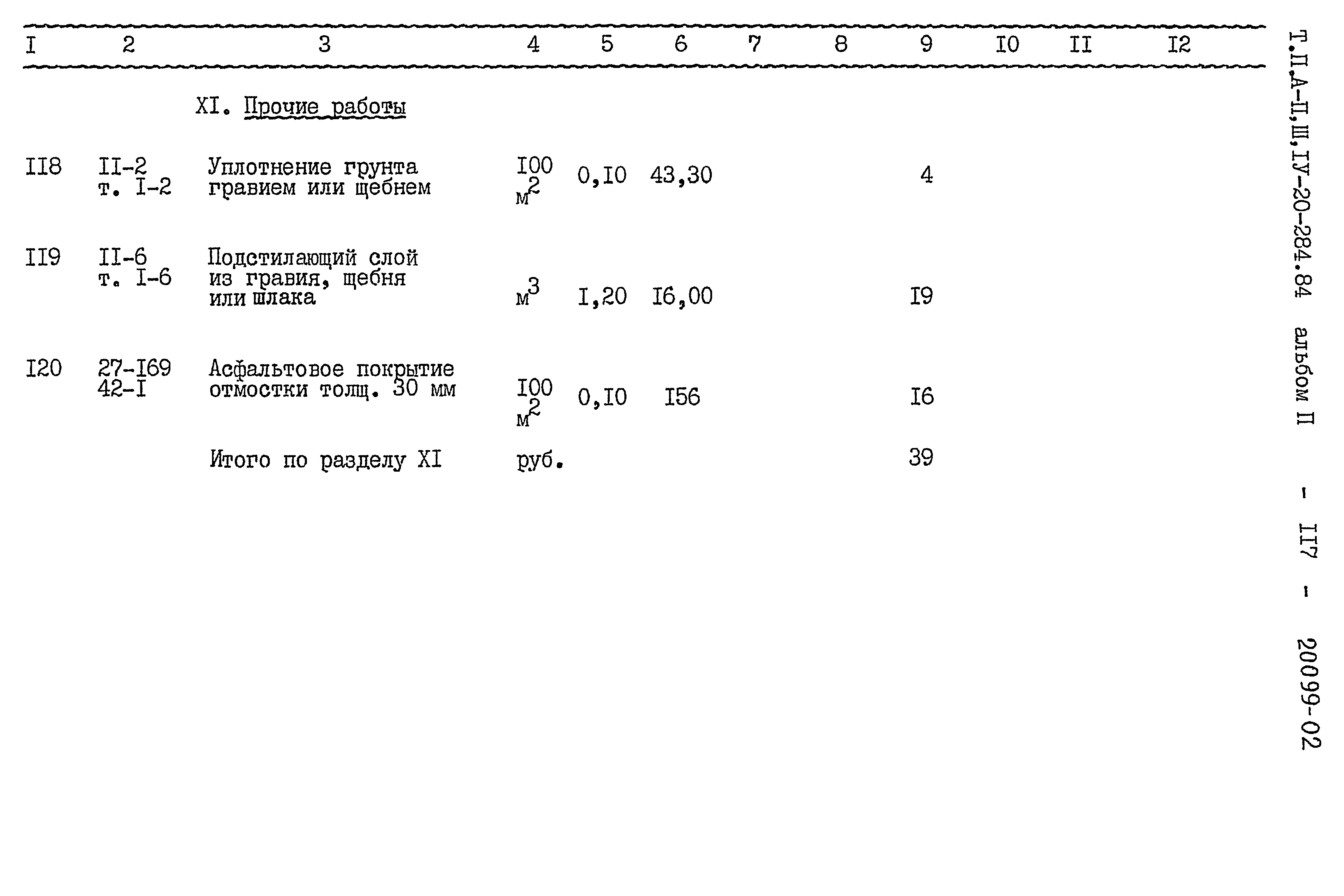 Типовой проект А-II,III,IV-20-284.84