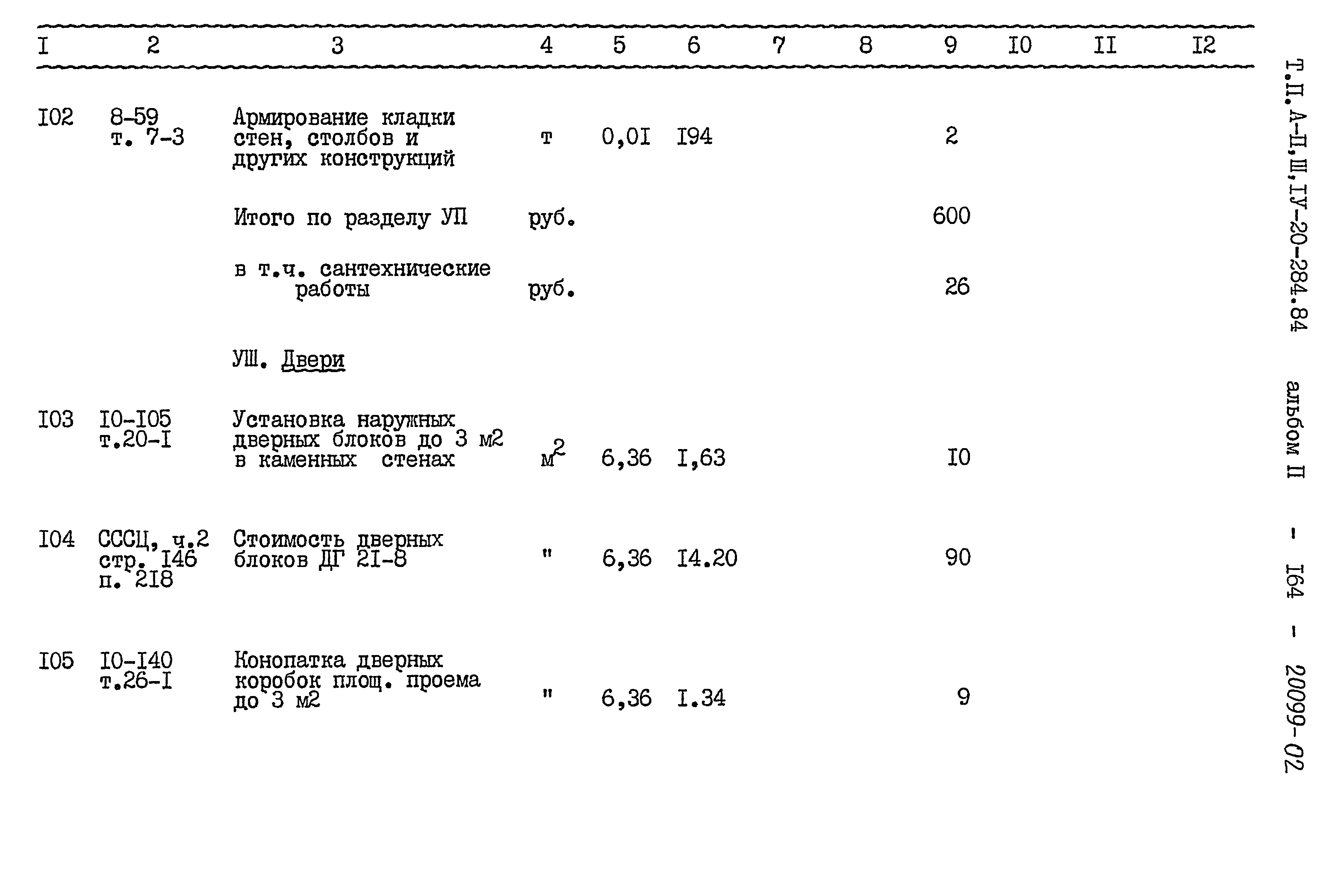 Типовой проект А-II,III,IV-20-284.84