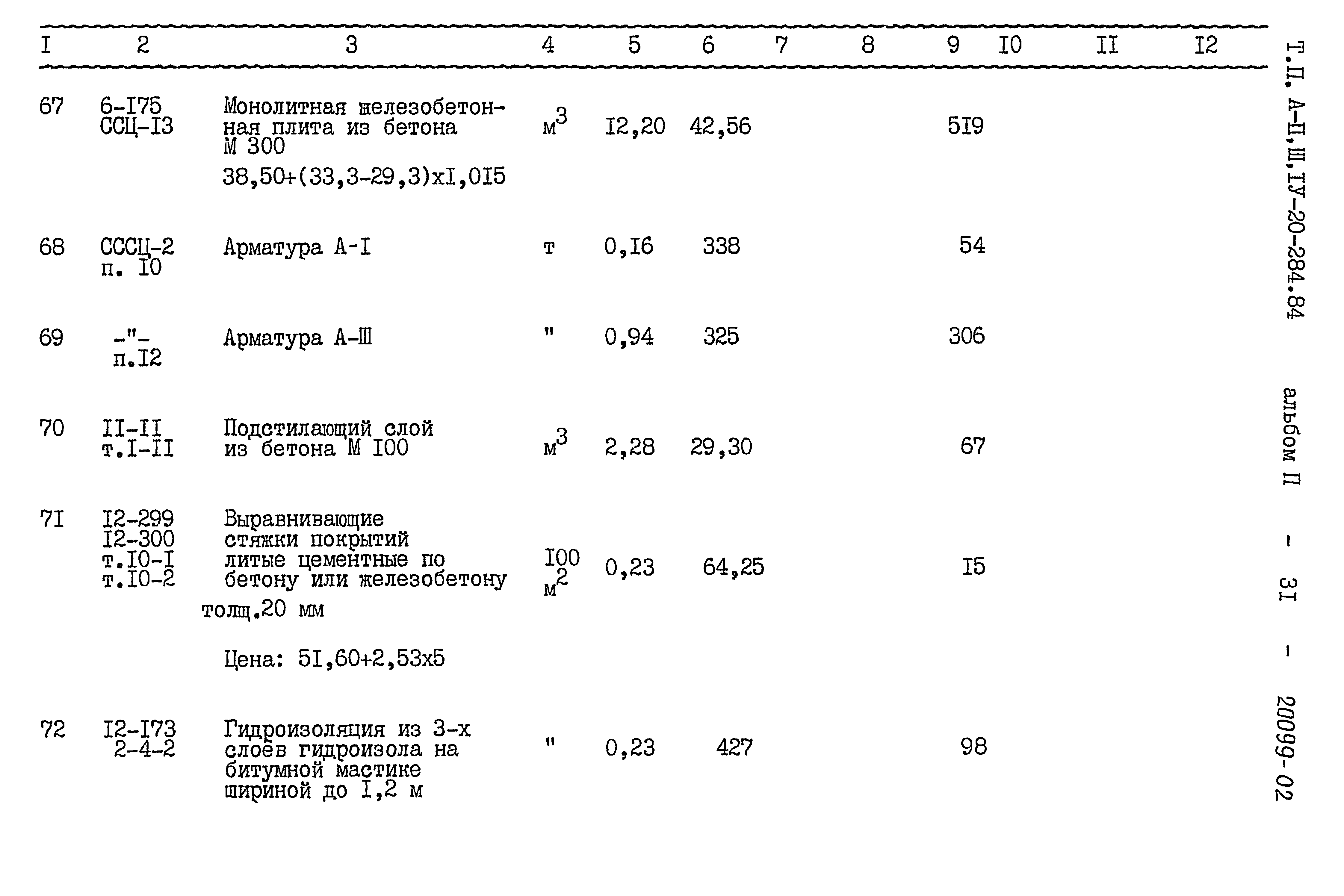 Типовой проект А-II,III,IV-20-284.84