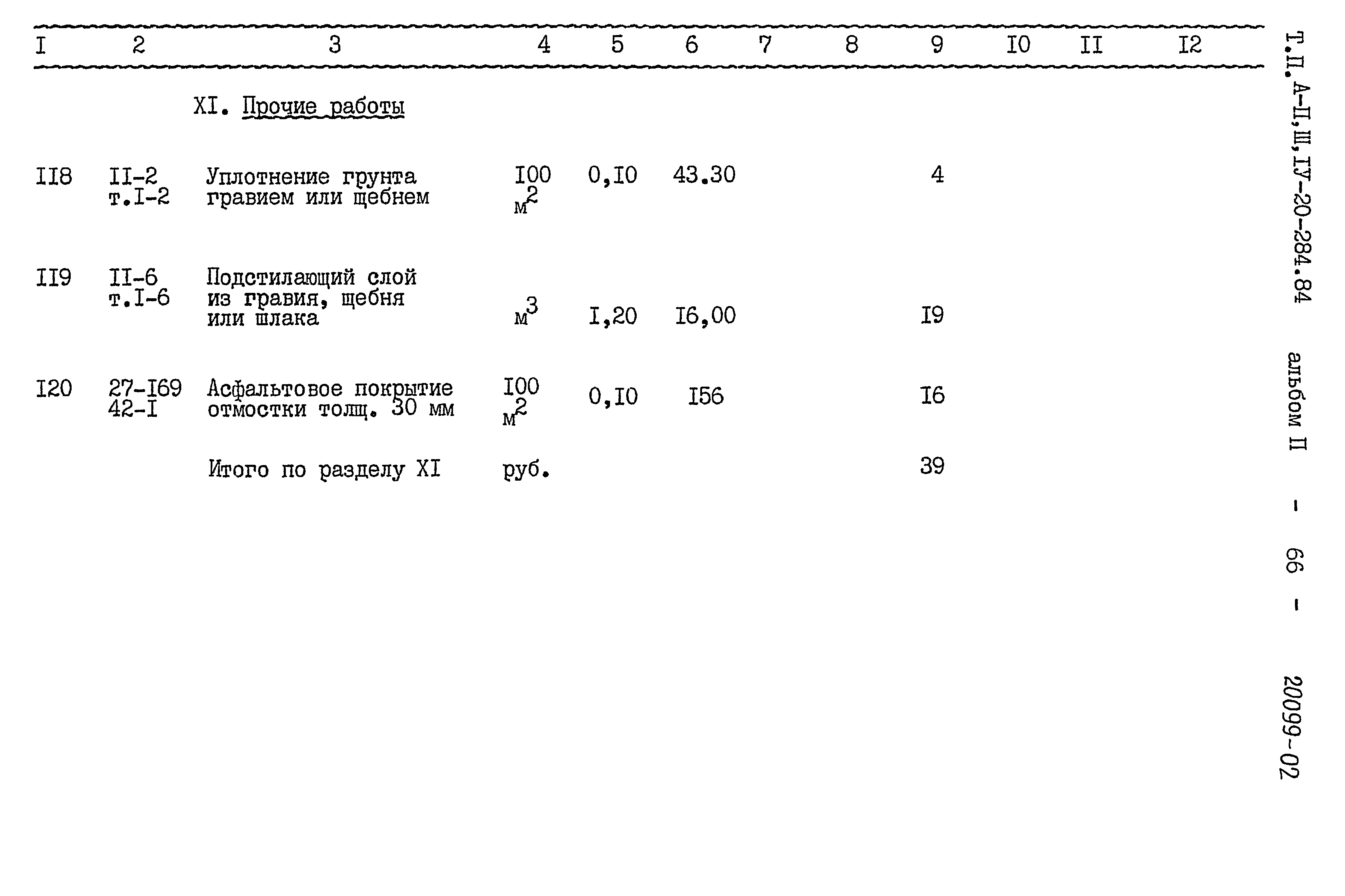 Типовой проект А-II,III,IV-20-284.84