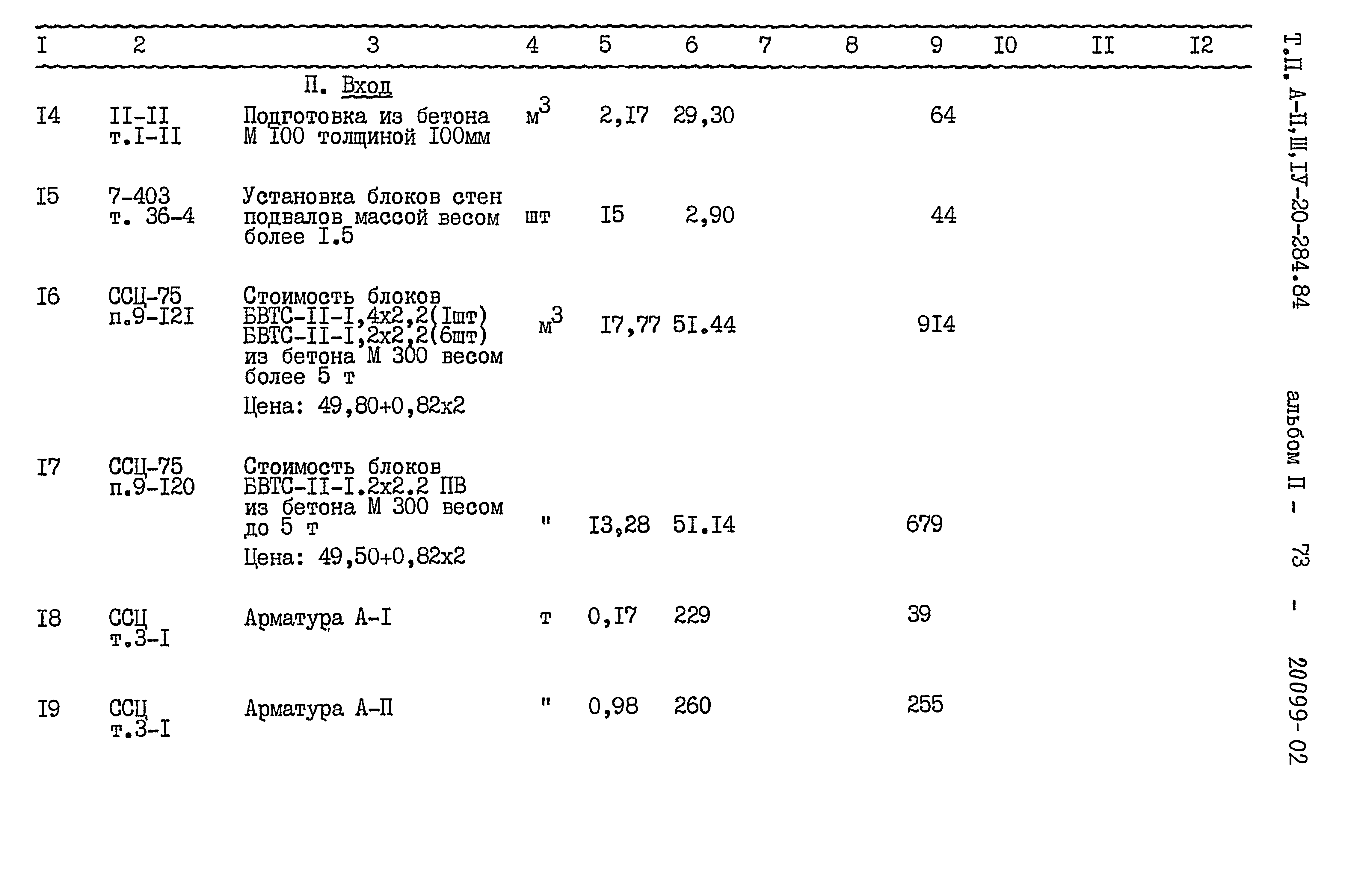 Типовой проект А-II,III,IV-20-284.84