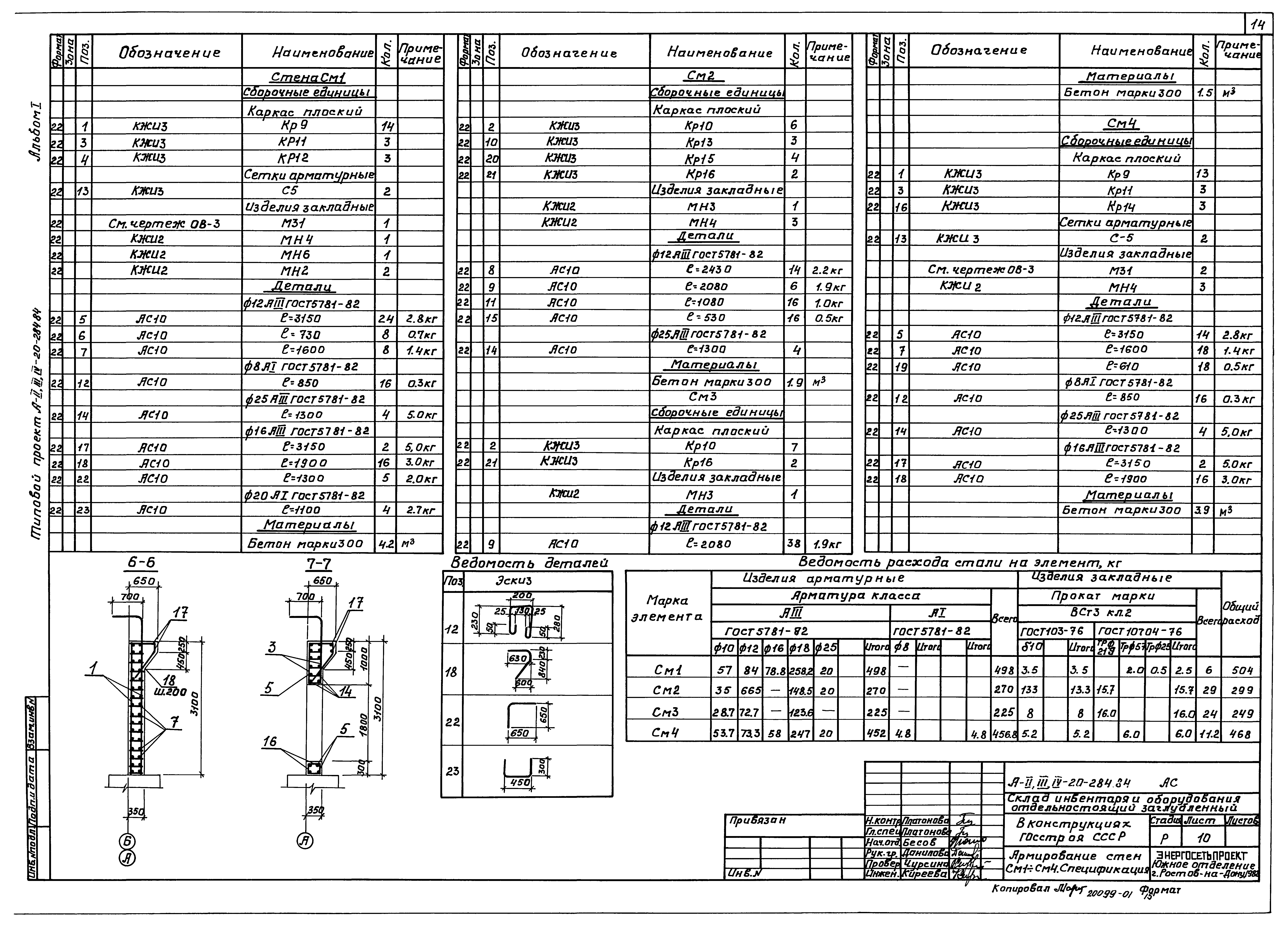 Типовой проект А-II,III,IV-20-284.84