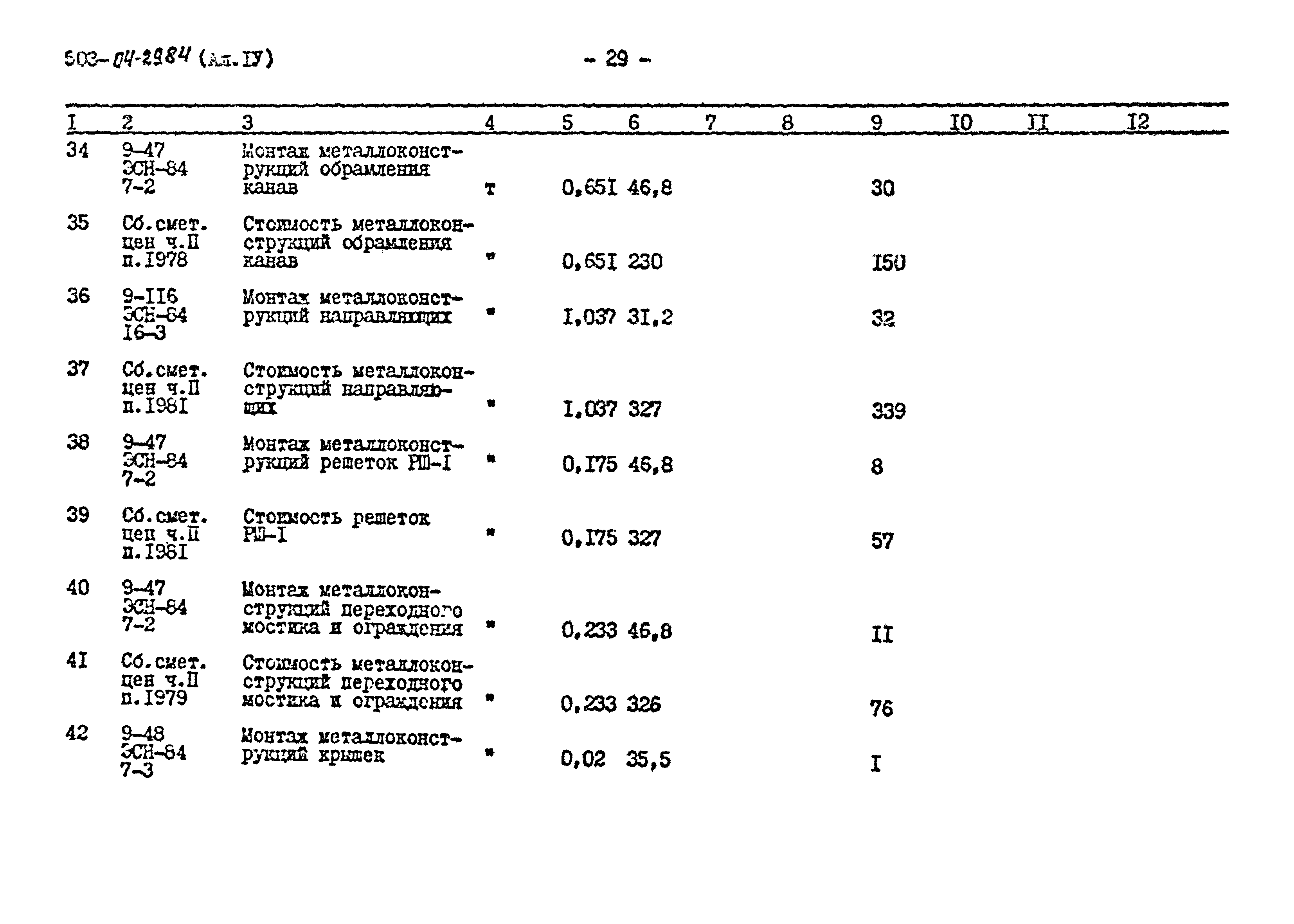 Типовые проектные решения 503-04-29.84