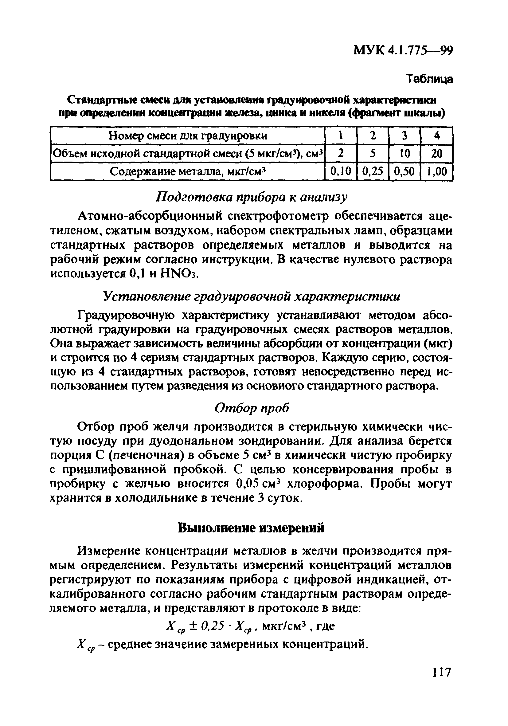 МУК 4.1.775-99