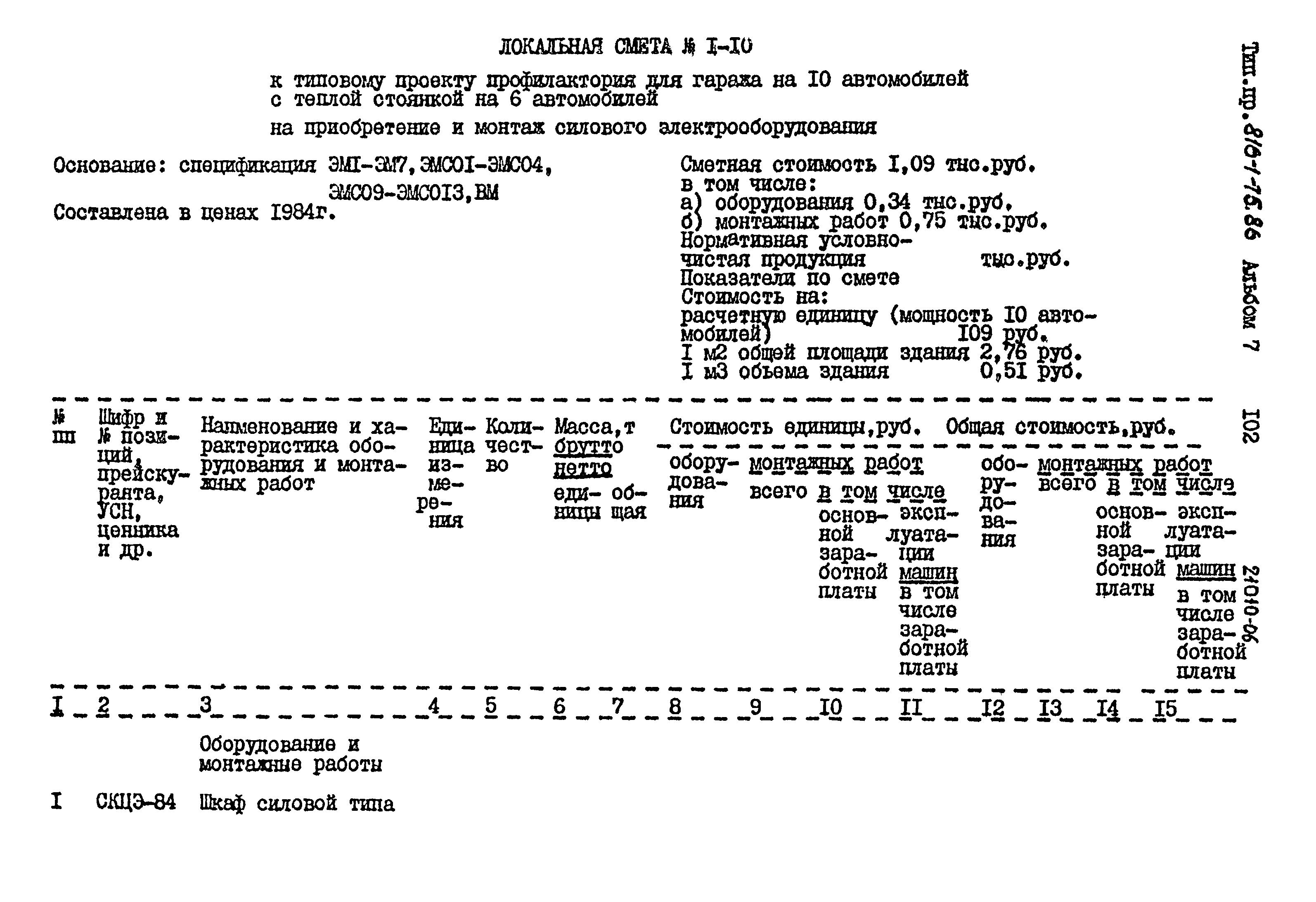 Типовой проект 816-1-75.86