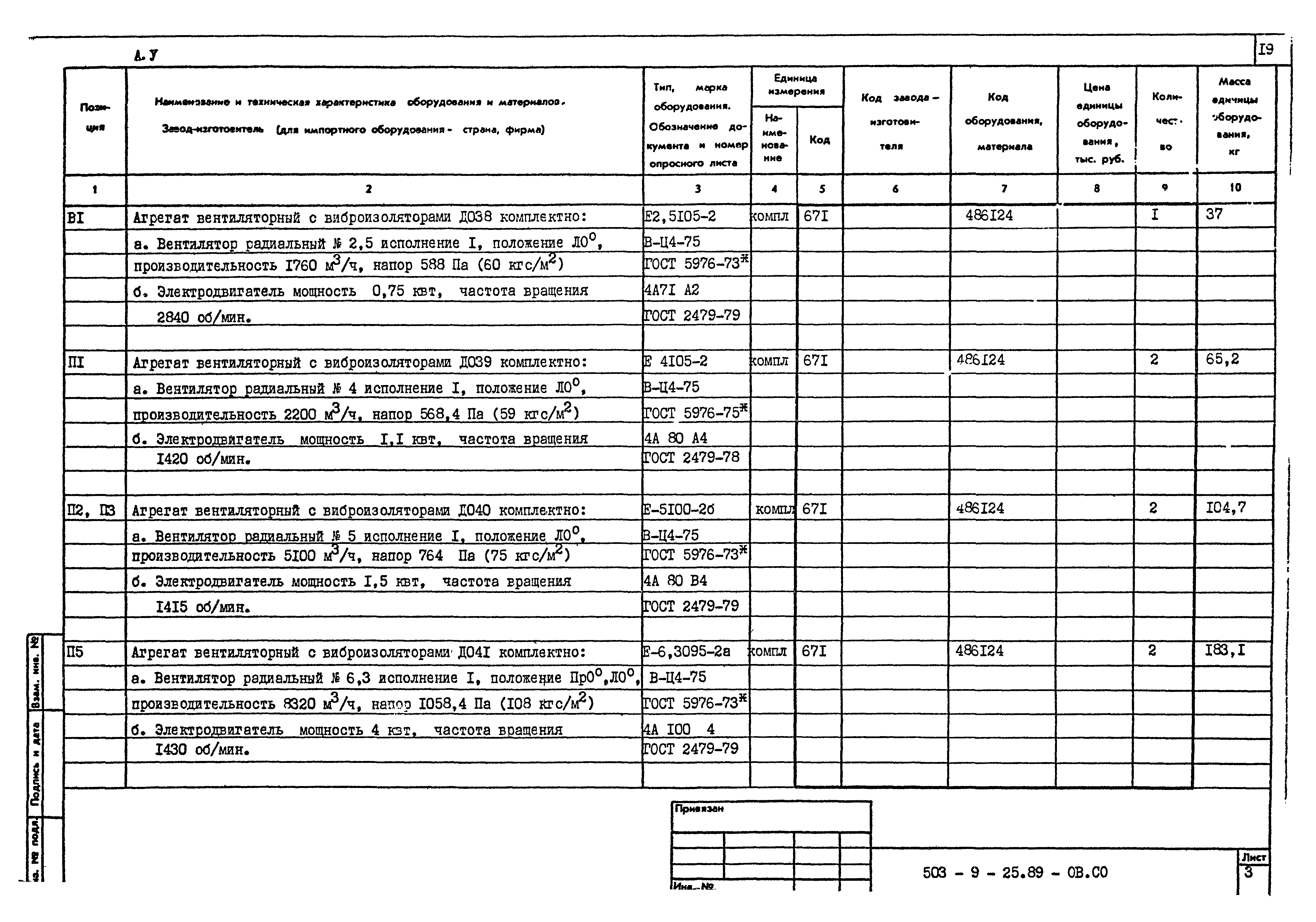 Типовой проект 503-9-25.89