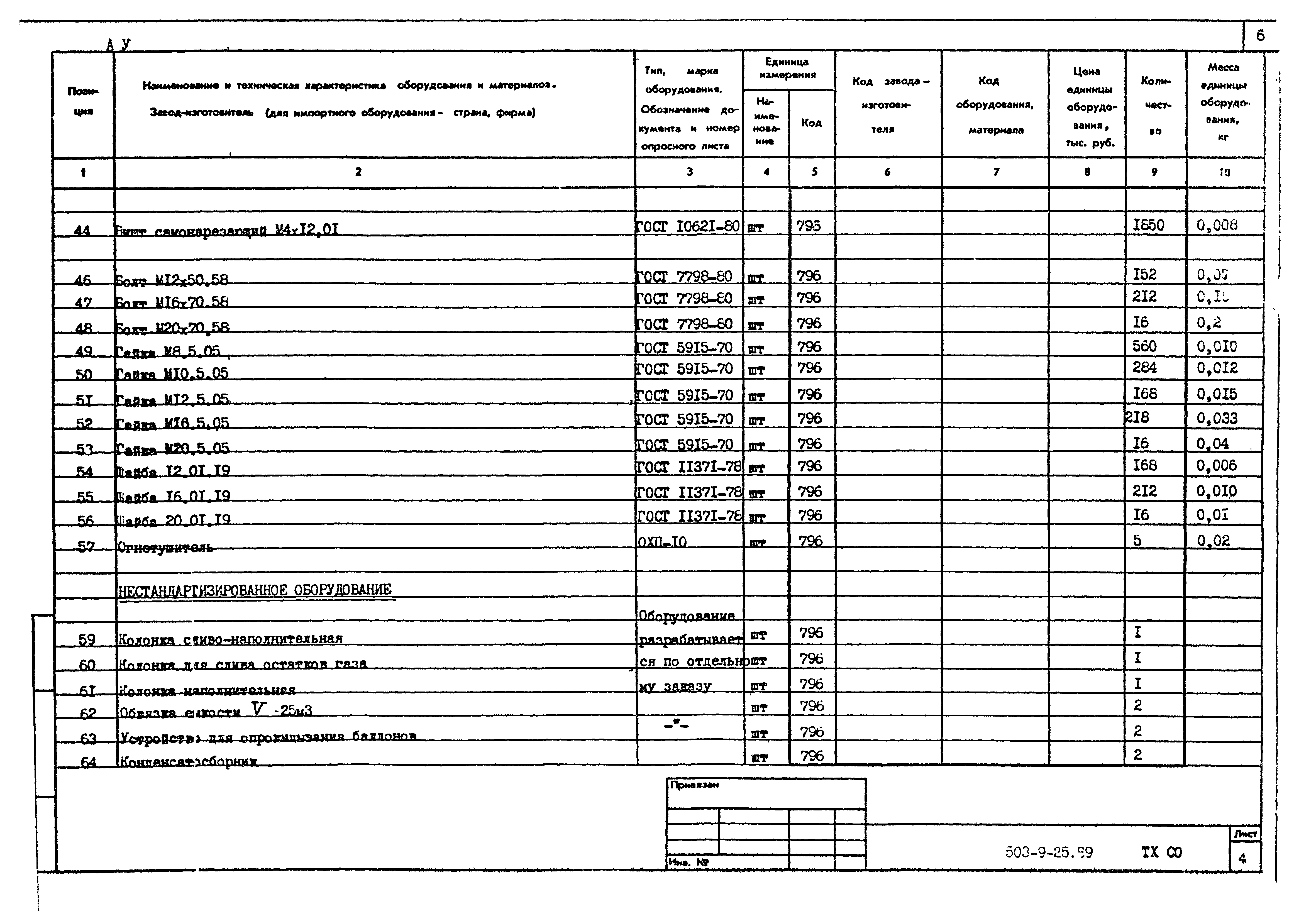 Типовой проект 503-9-25.89