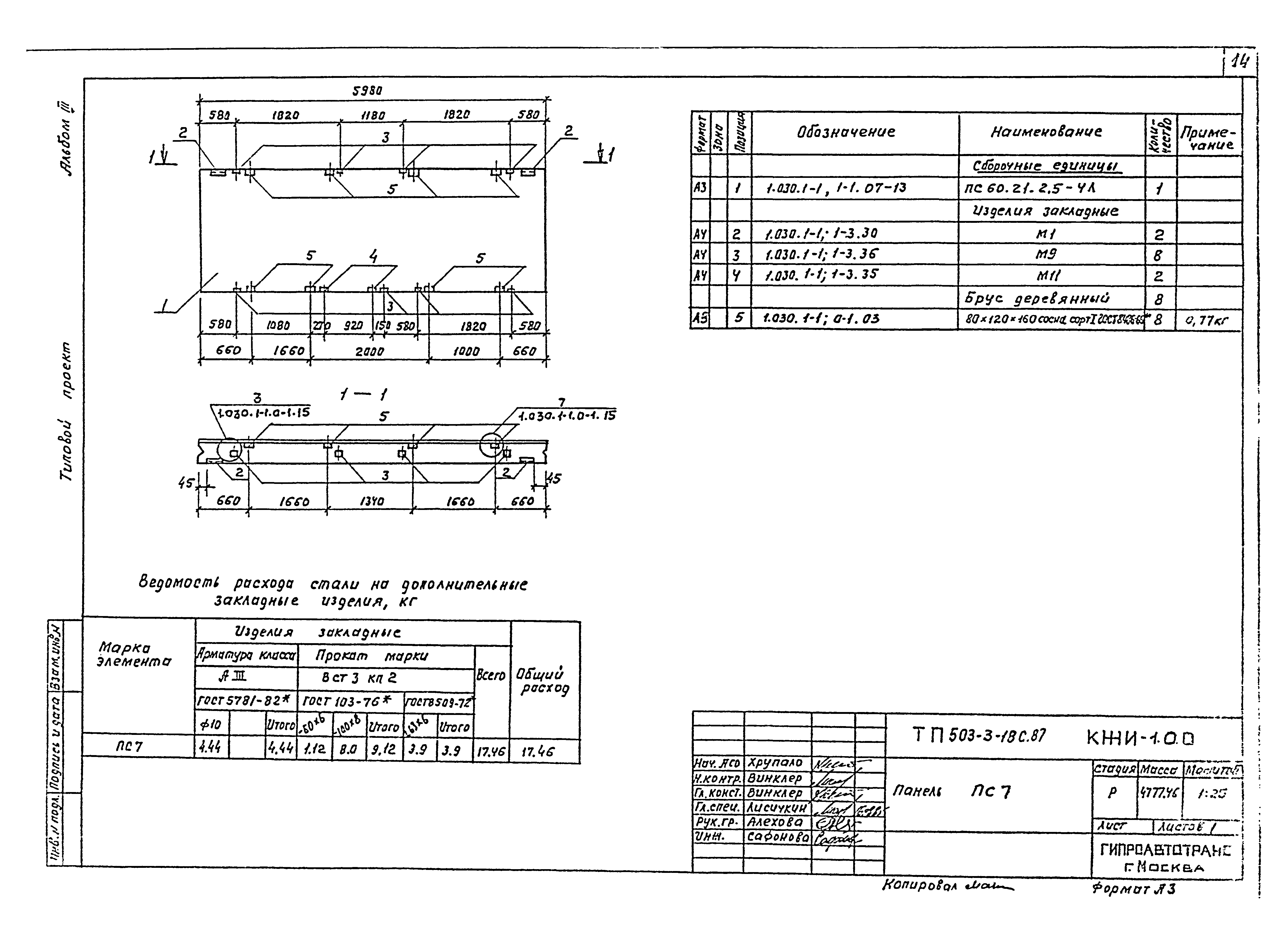 Типовой проект 503-3-18с.87