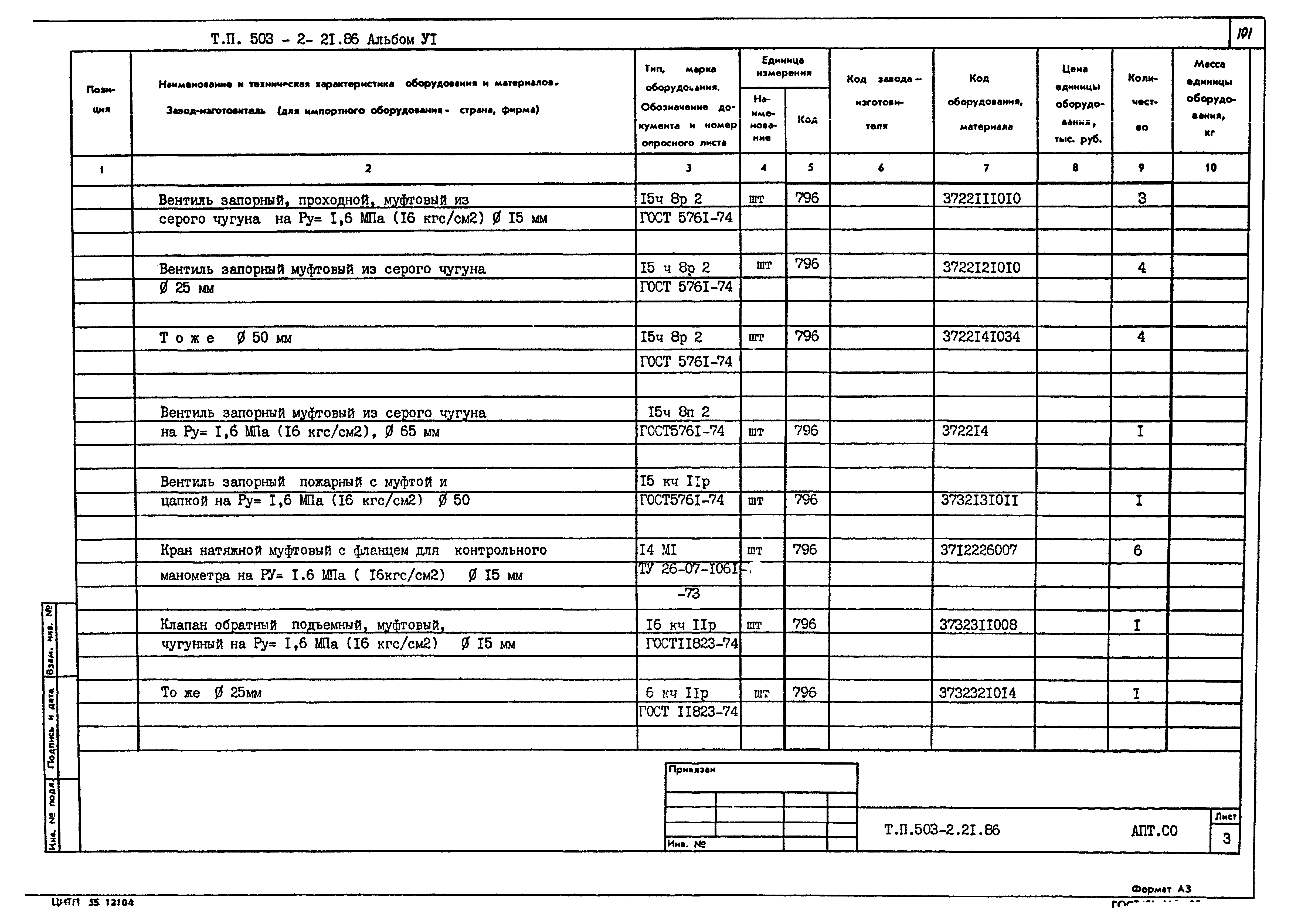 Типовой проект 503-2-21.86