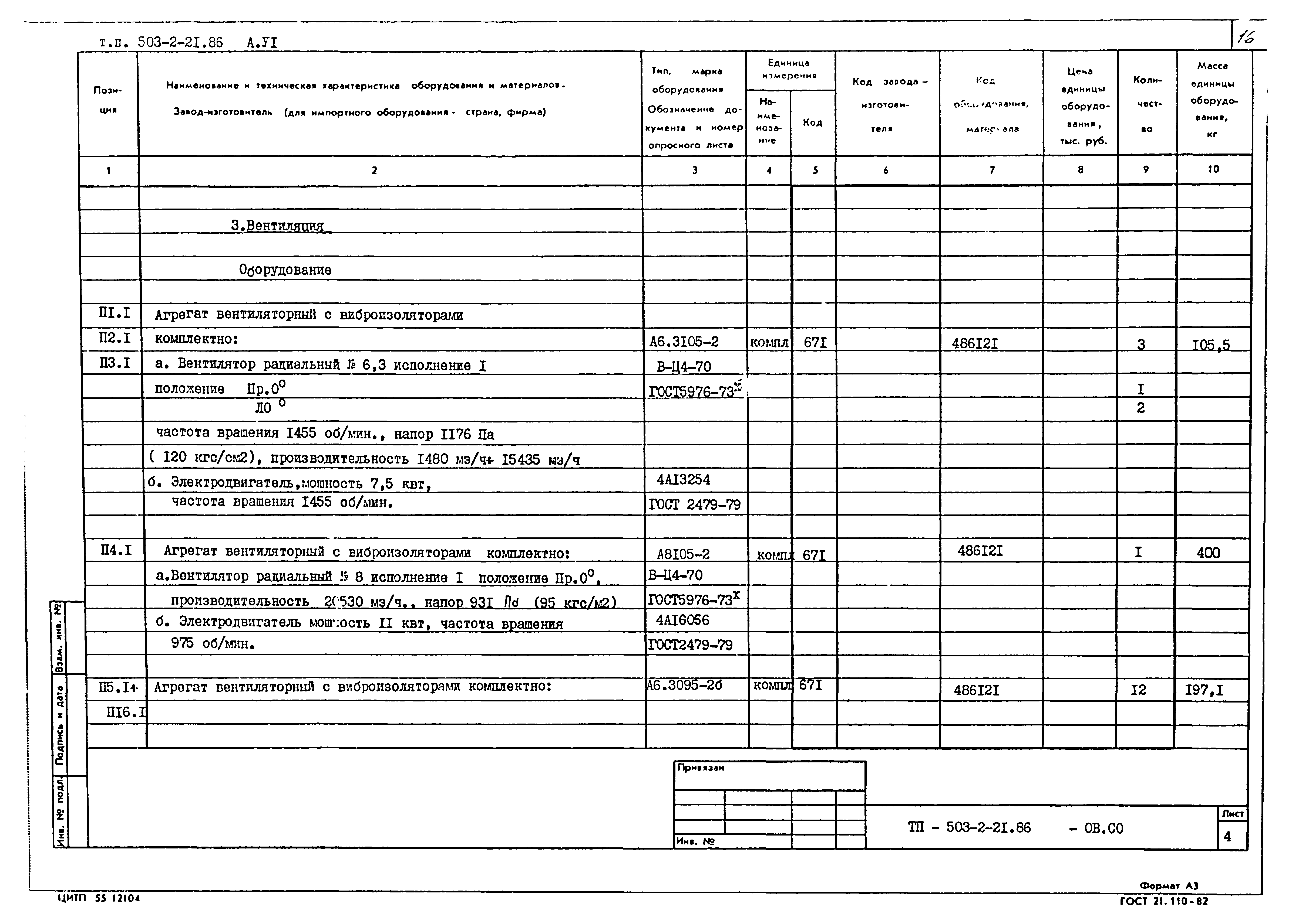Типовой проект 503-2-21.86