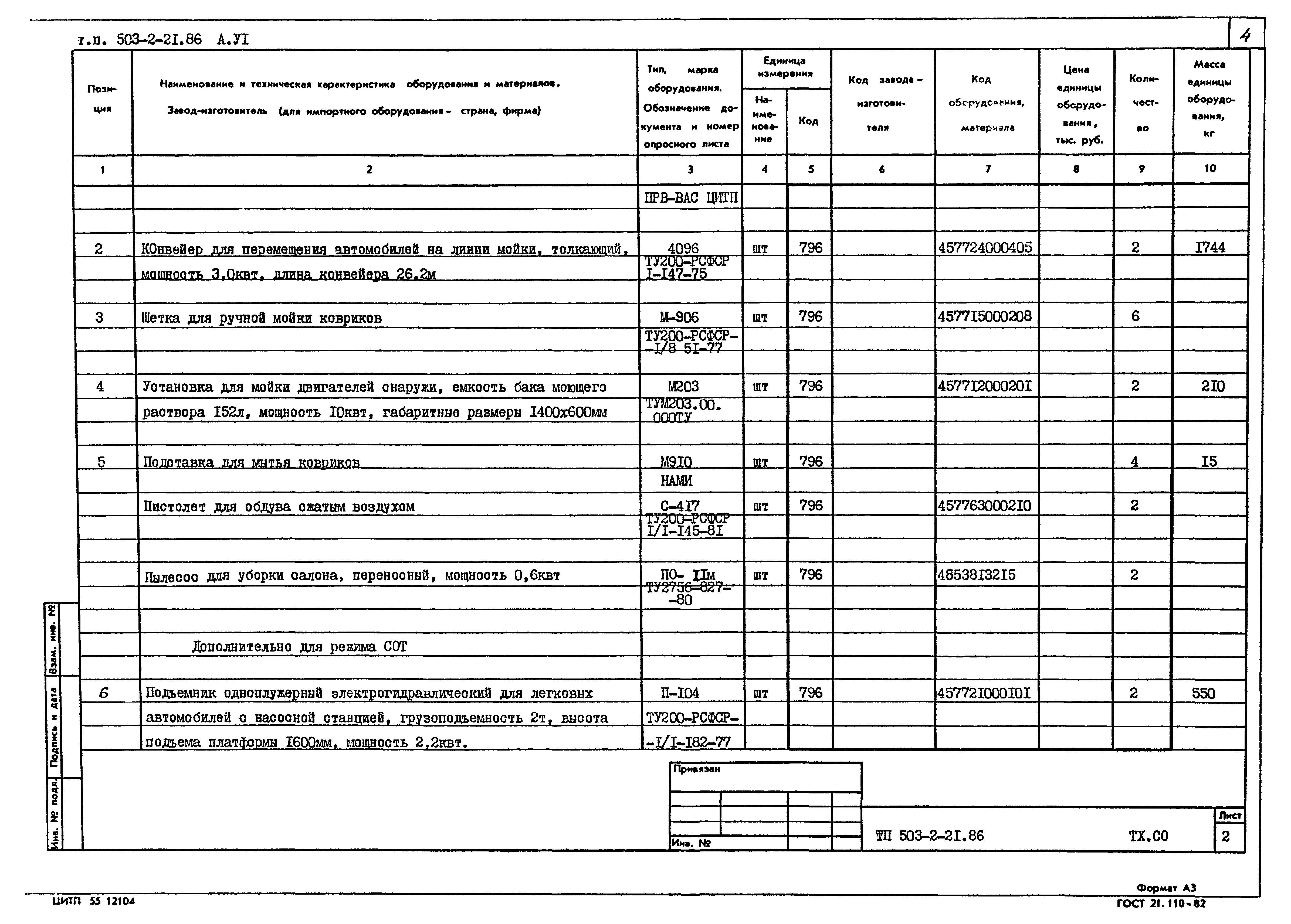 Типовой проект 503-2-21.86