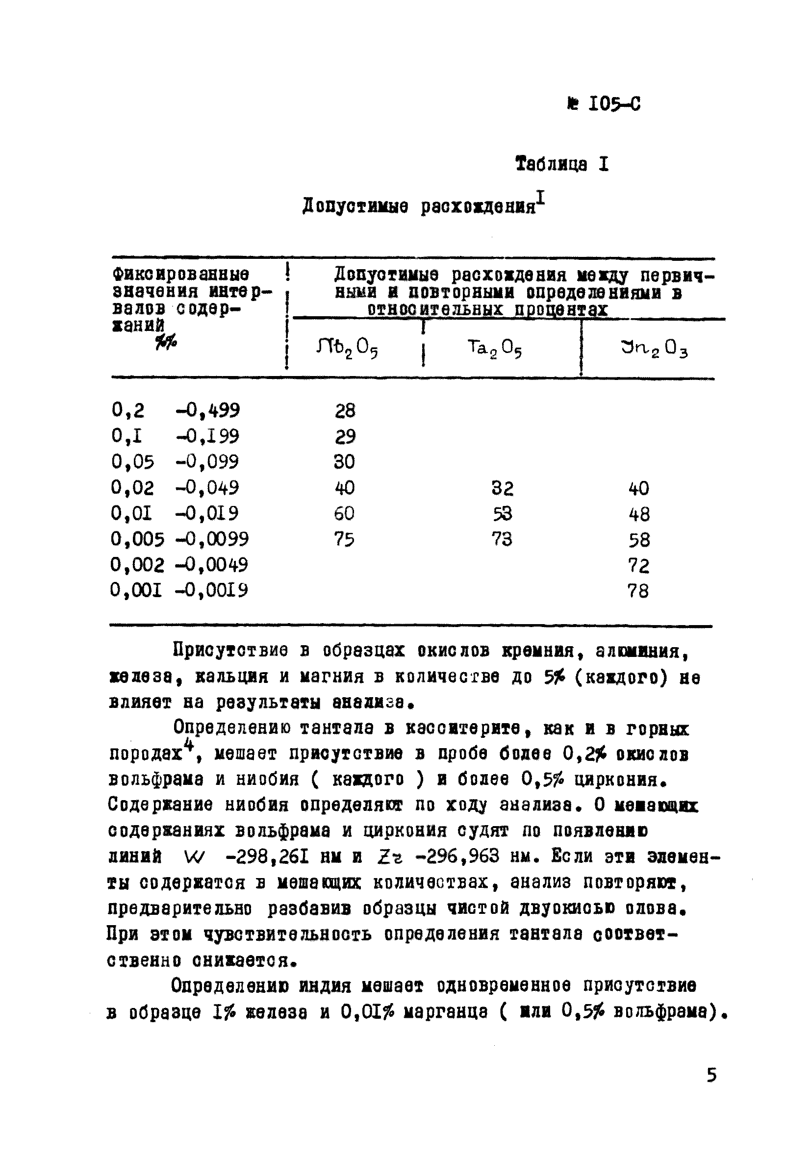 Инструкция НСАМ 105-С