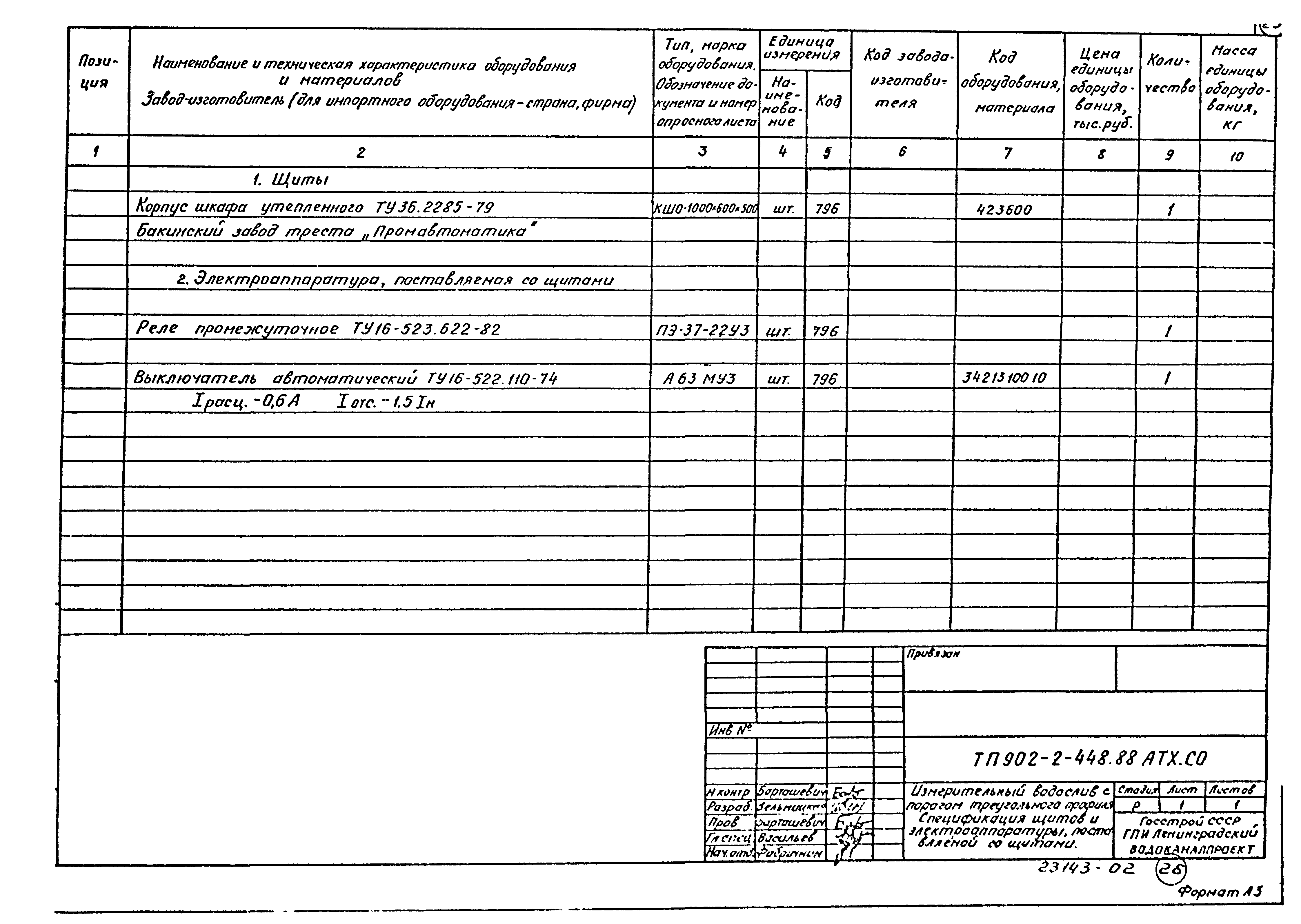 Типовой проект 902-2-448.88