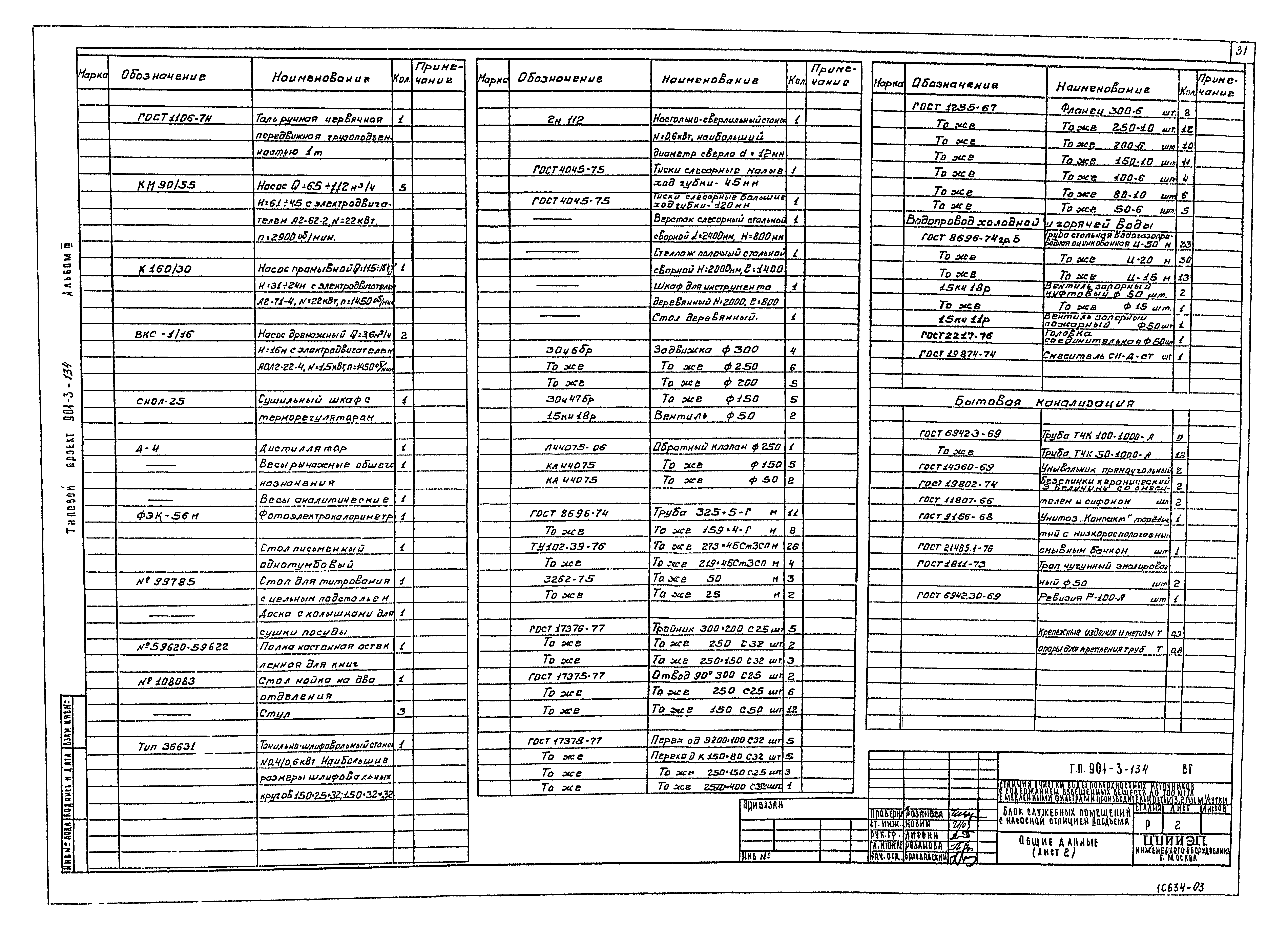 Типовой проект 901-3-134