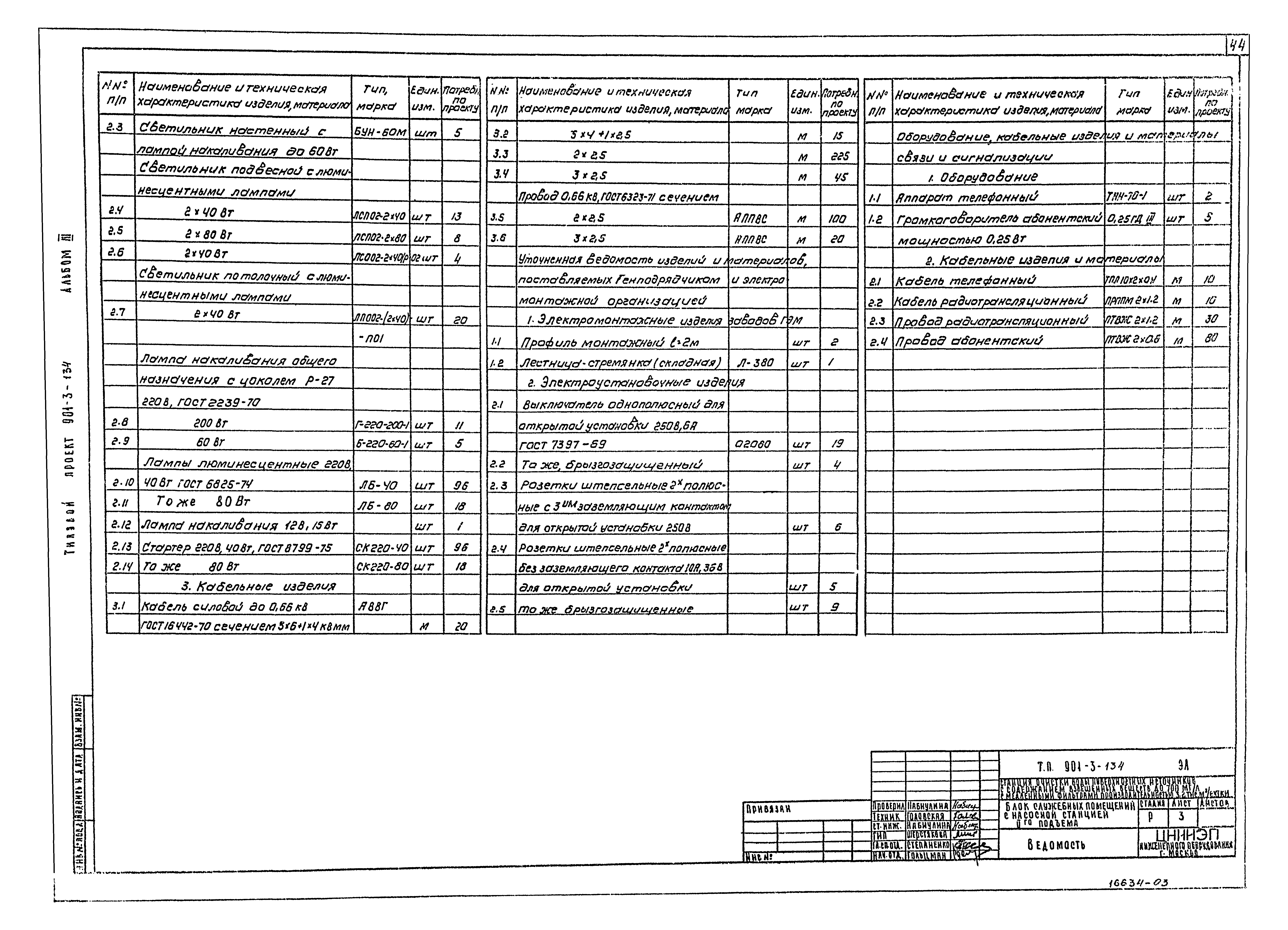 Типовой проект 901-3-134
