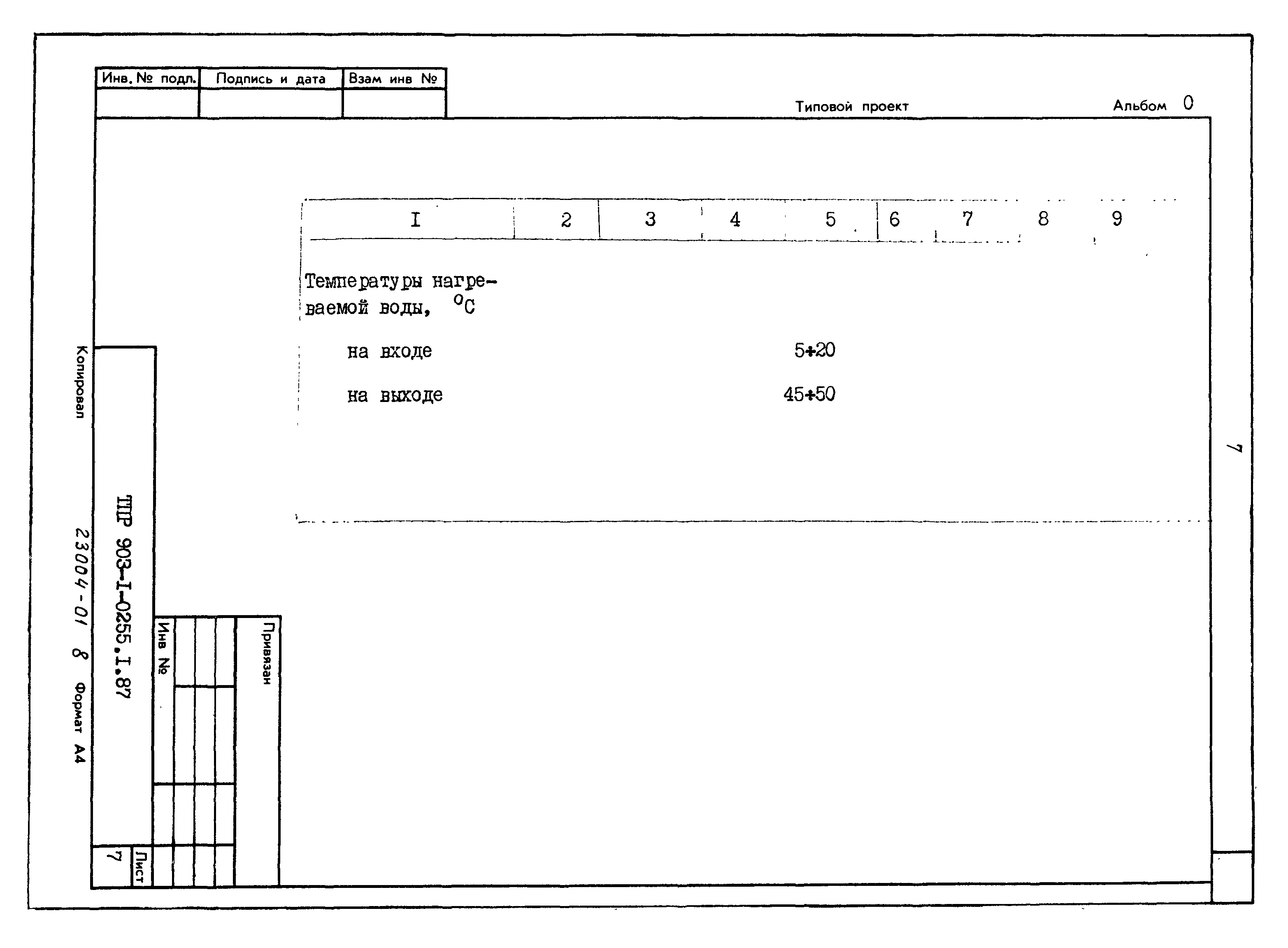 Типовые проектные решения 903-1-0257.1.87