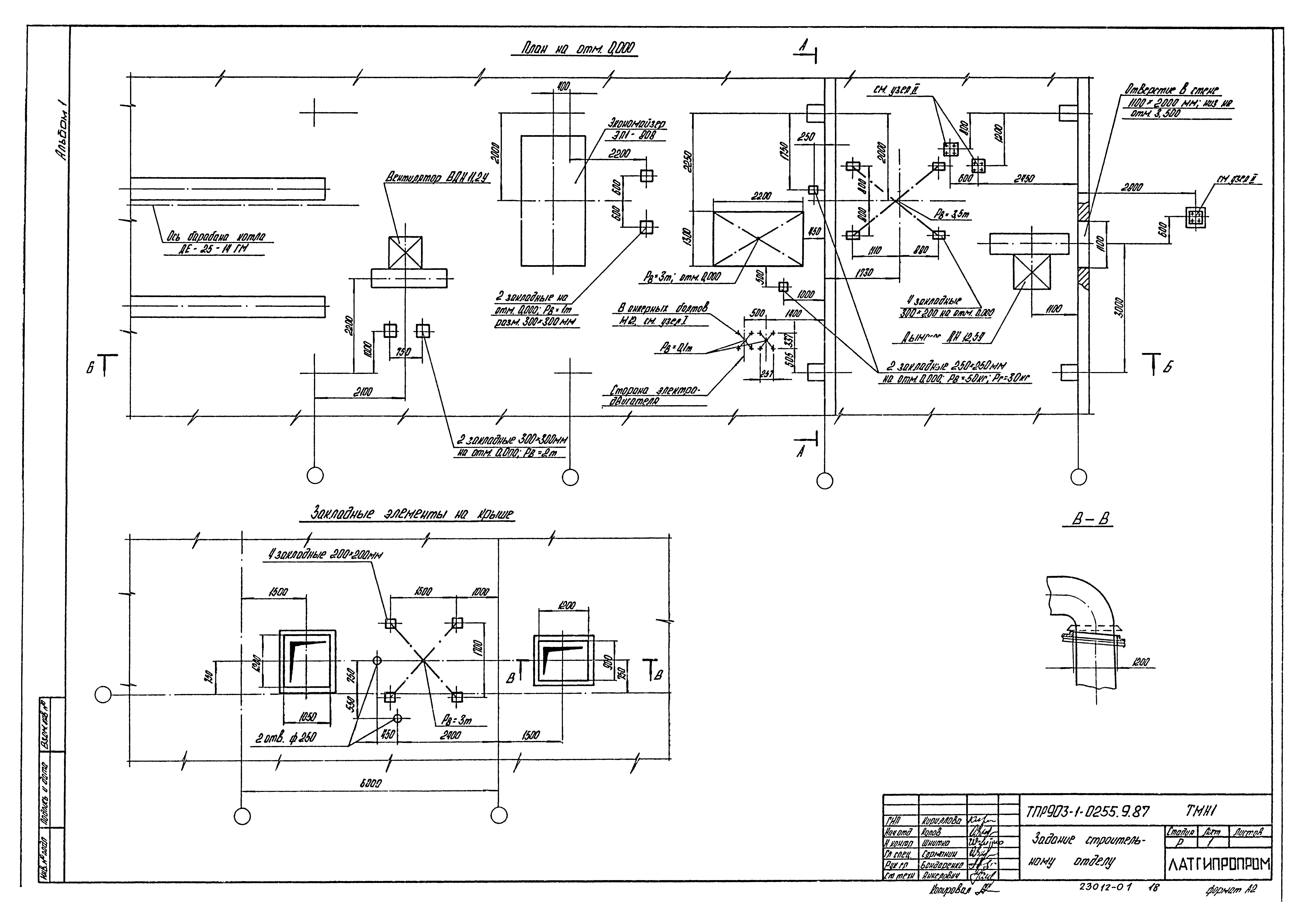 Типовые проектные решения 903-1-0255.9.87