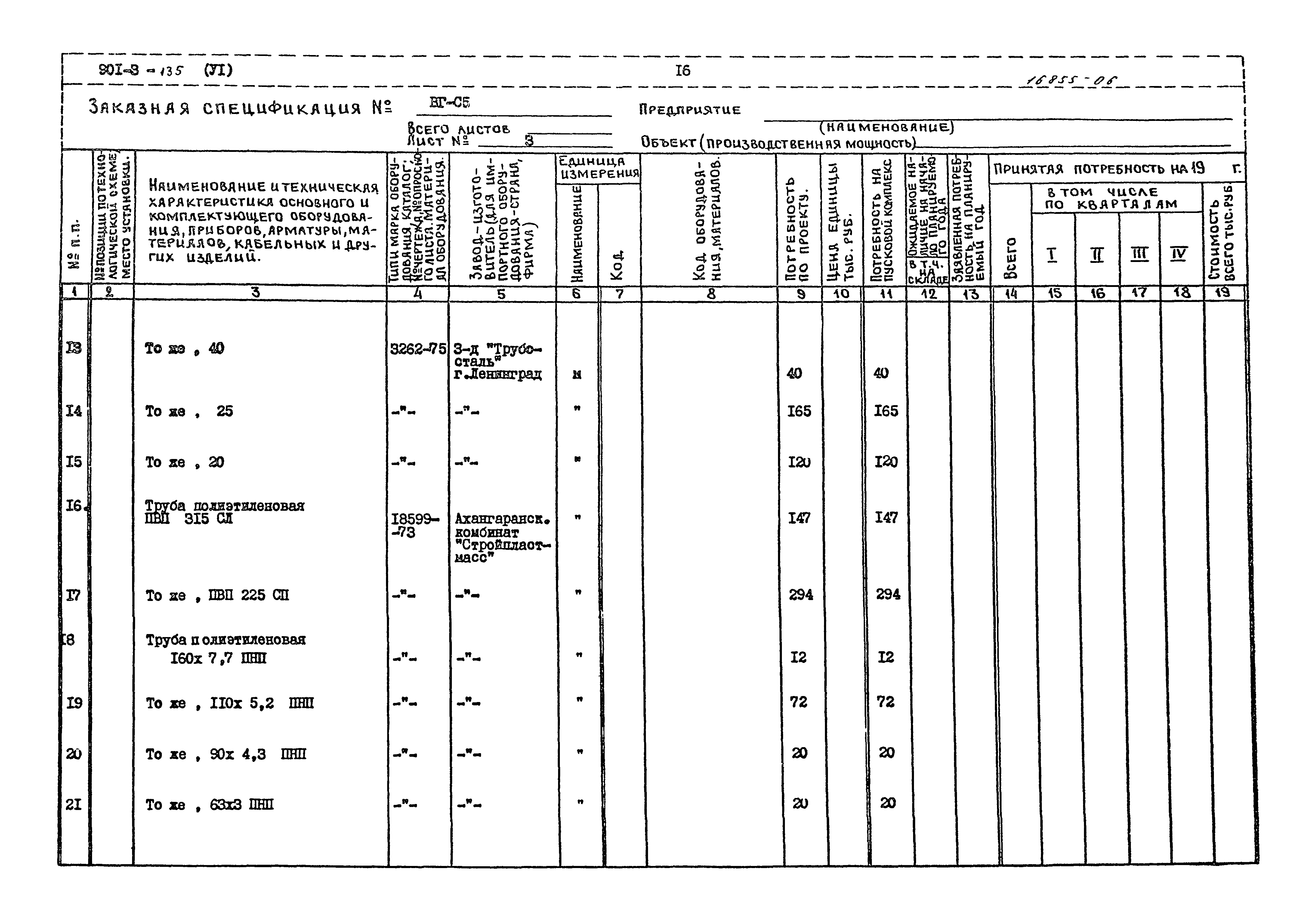 Типовой проект 901-3-135