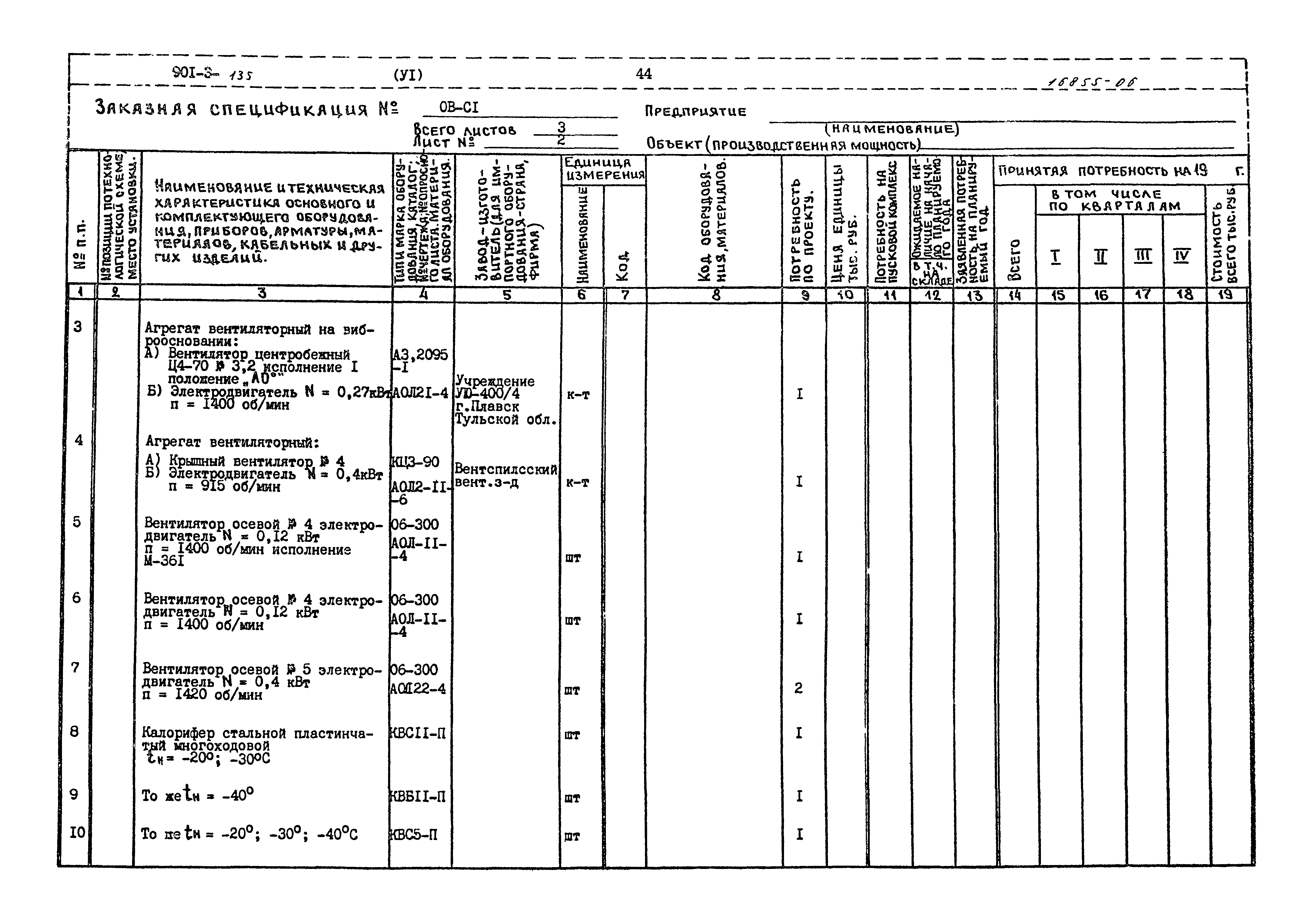 Типовой проект 901-3-135