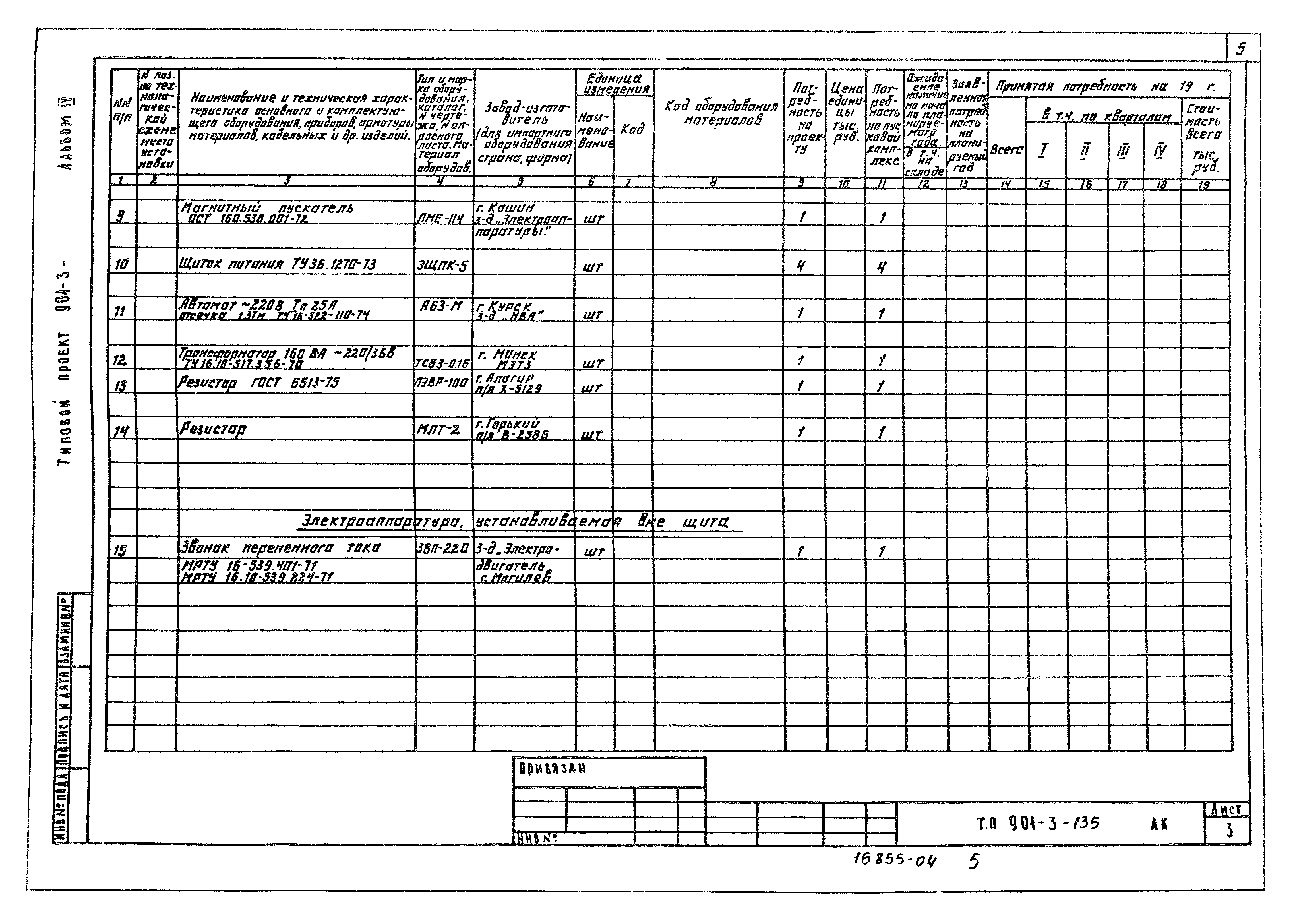 Типовой проект 901-3-135