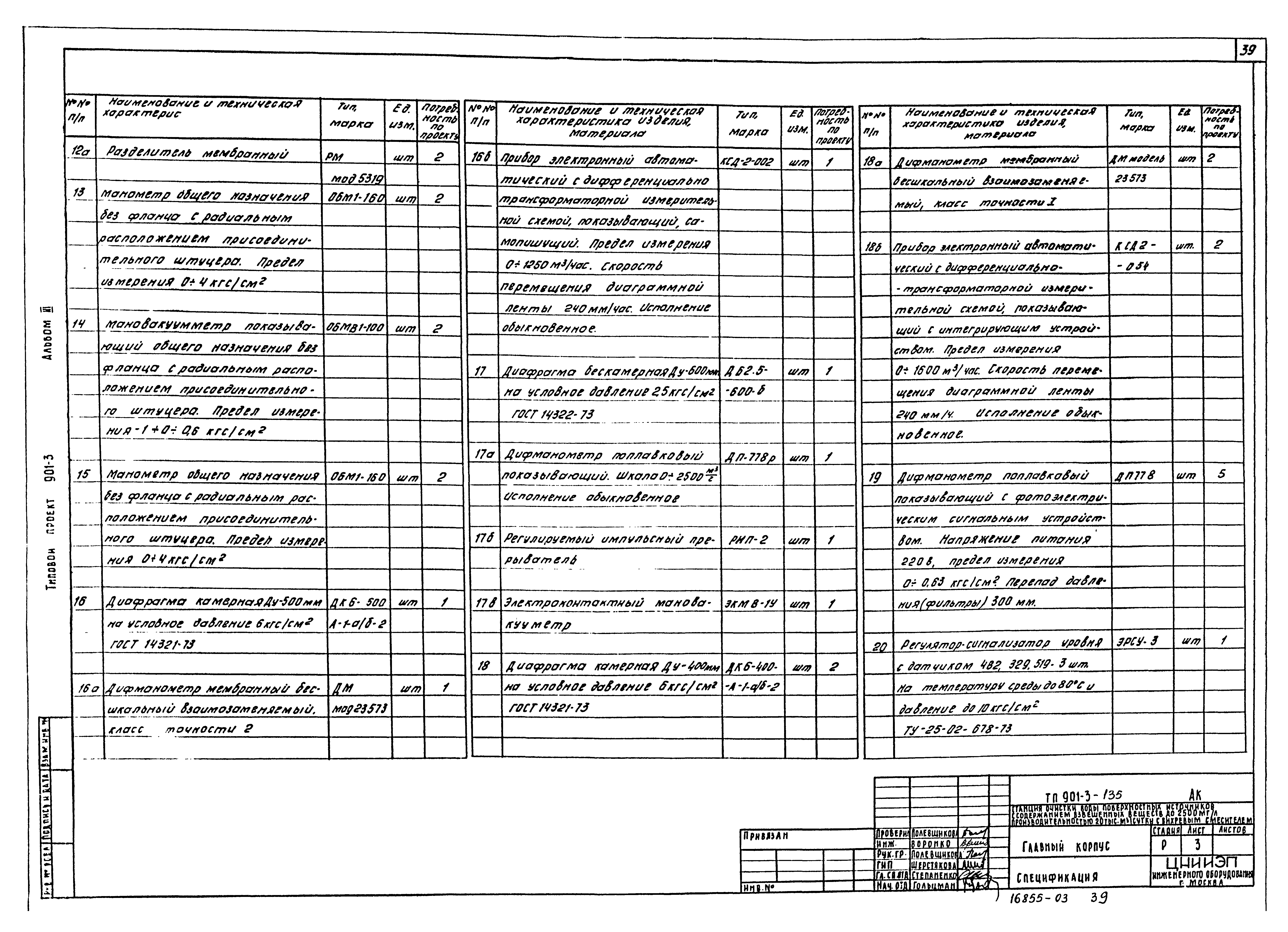 Типовой проект 901-3-135