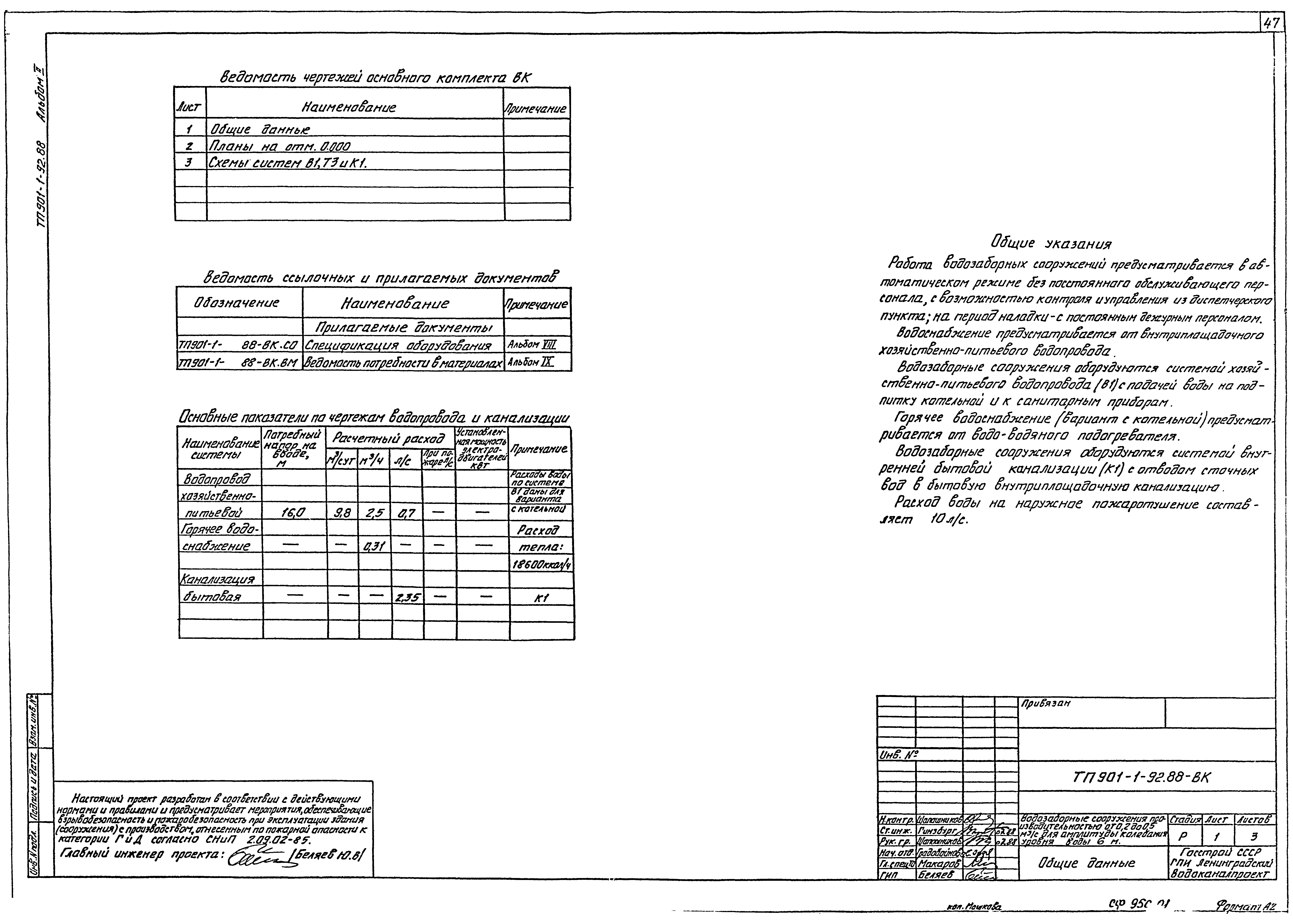 Типовой проект 901-1-92.88