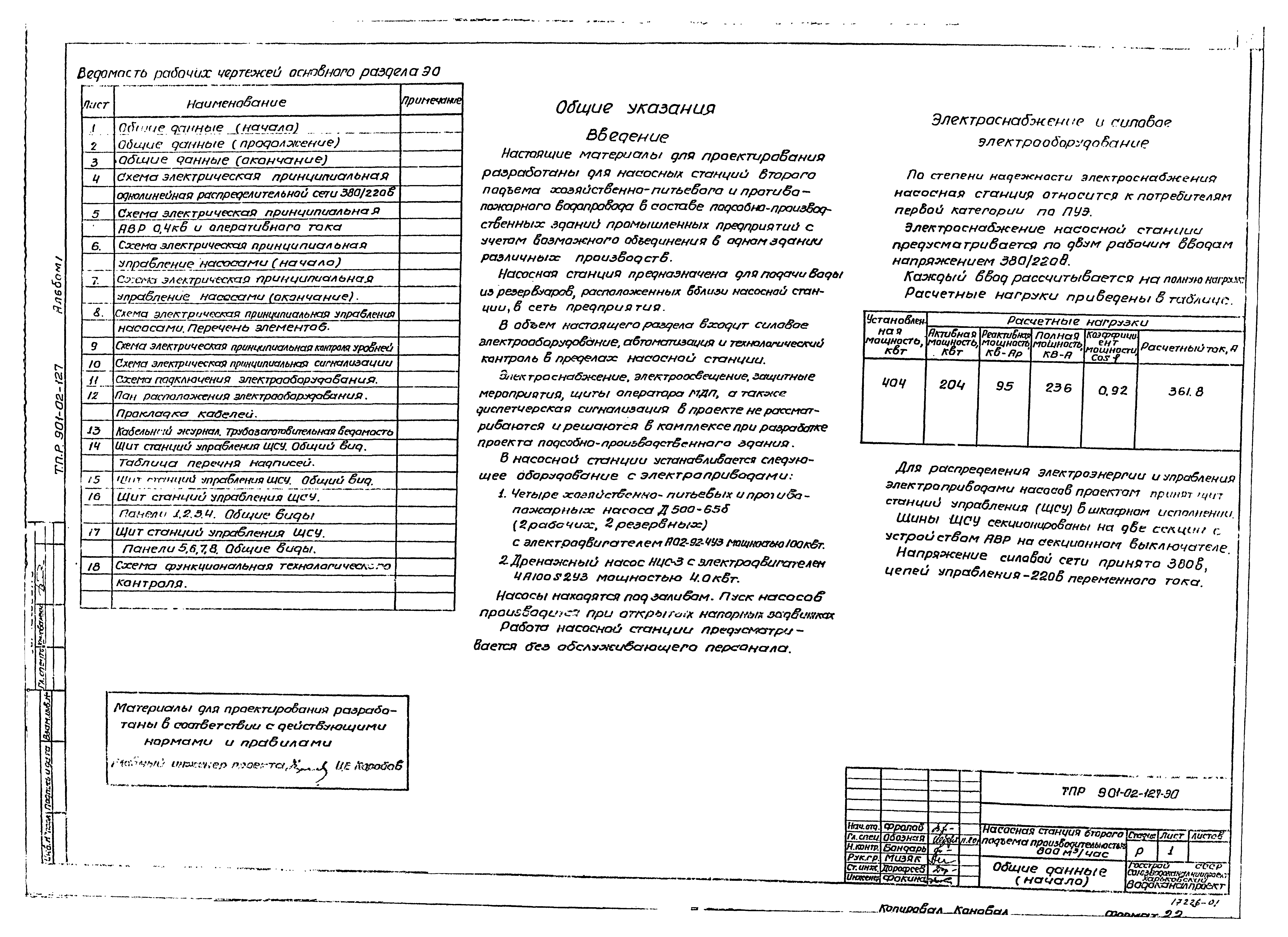 Типовые проектные решения 901-02-127