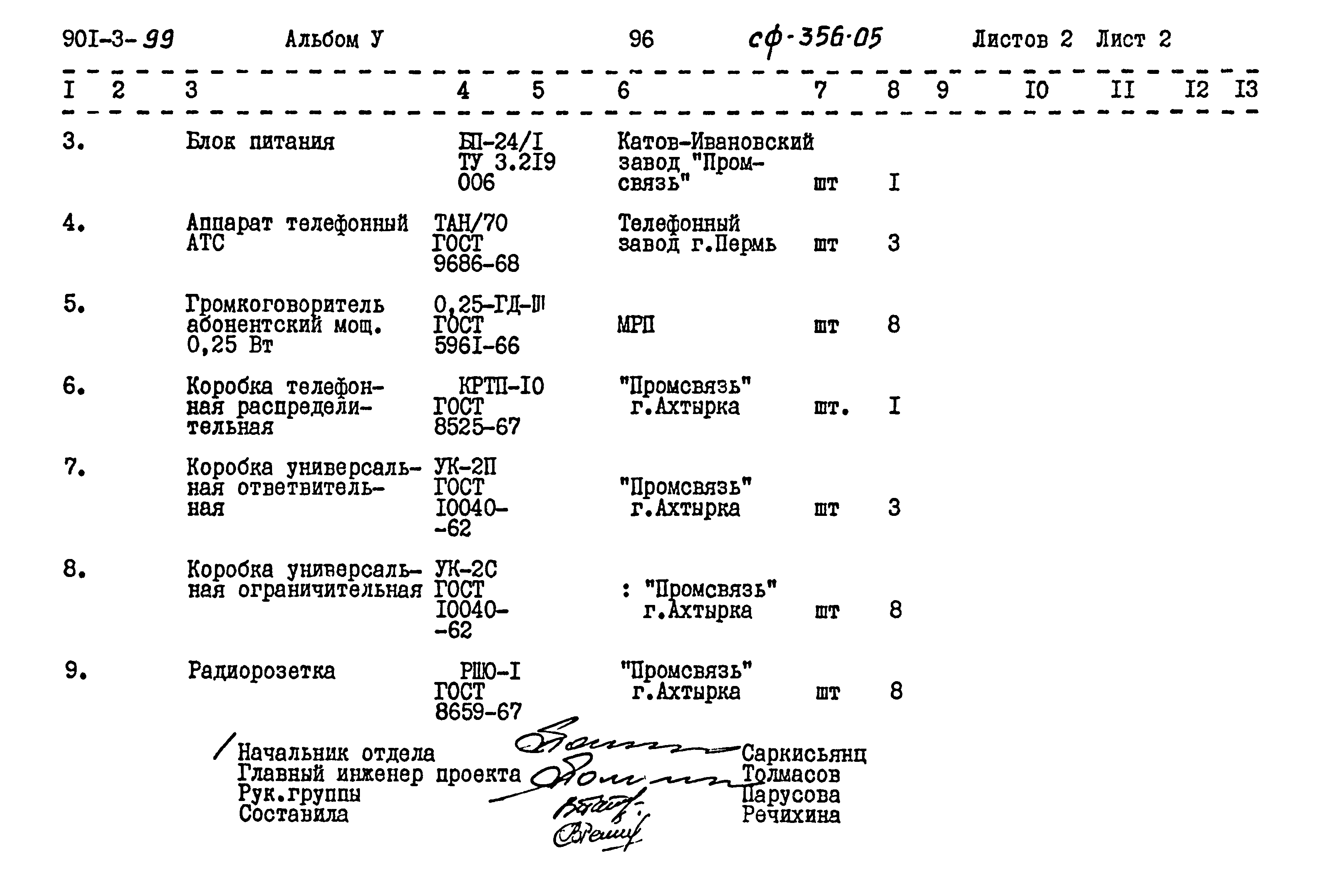 Типовой проект 901-3-99