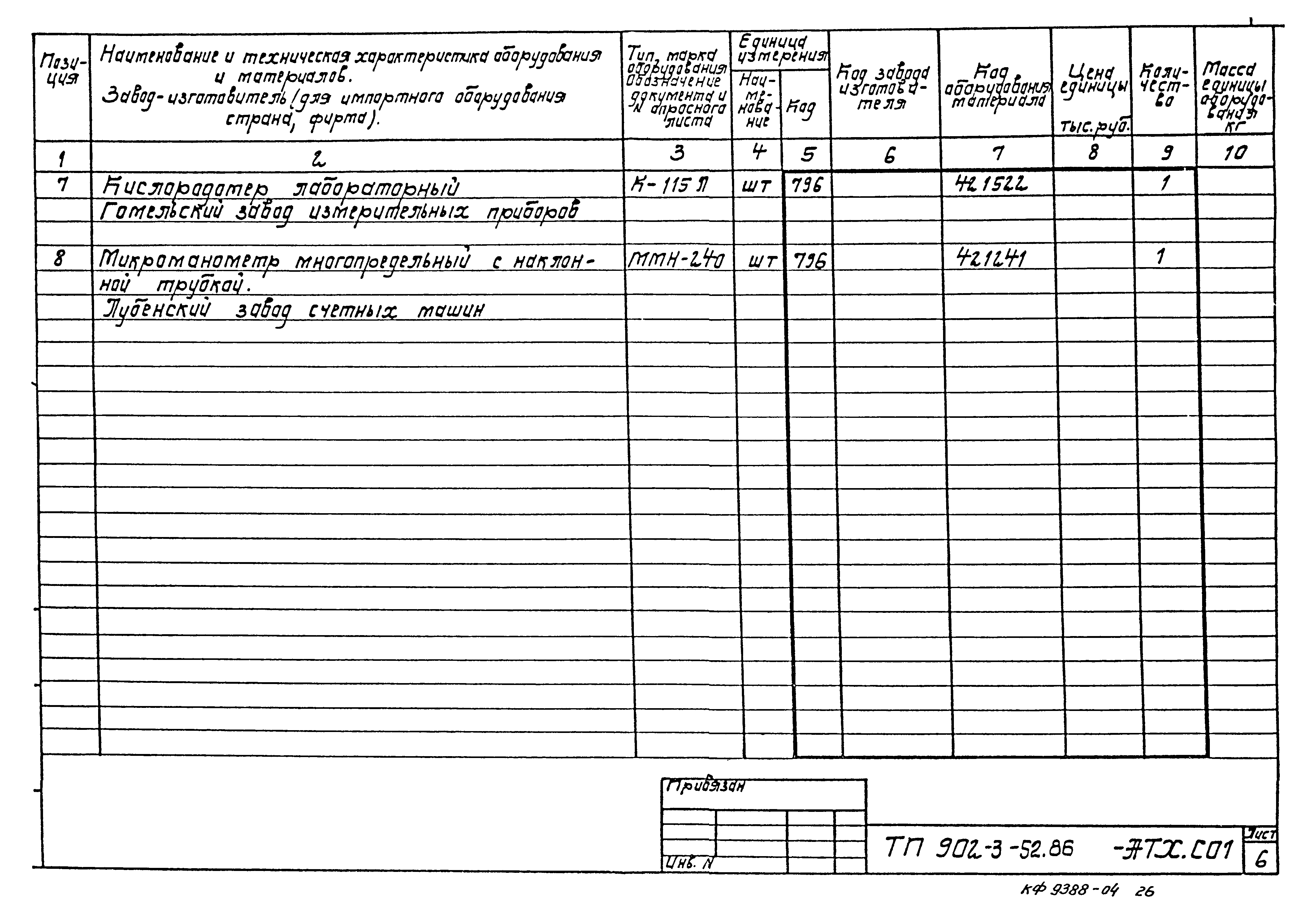Типовой проект 902-3-52.86