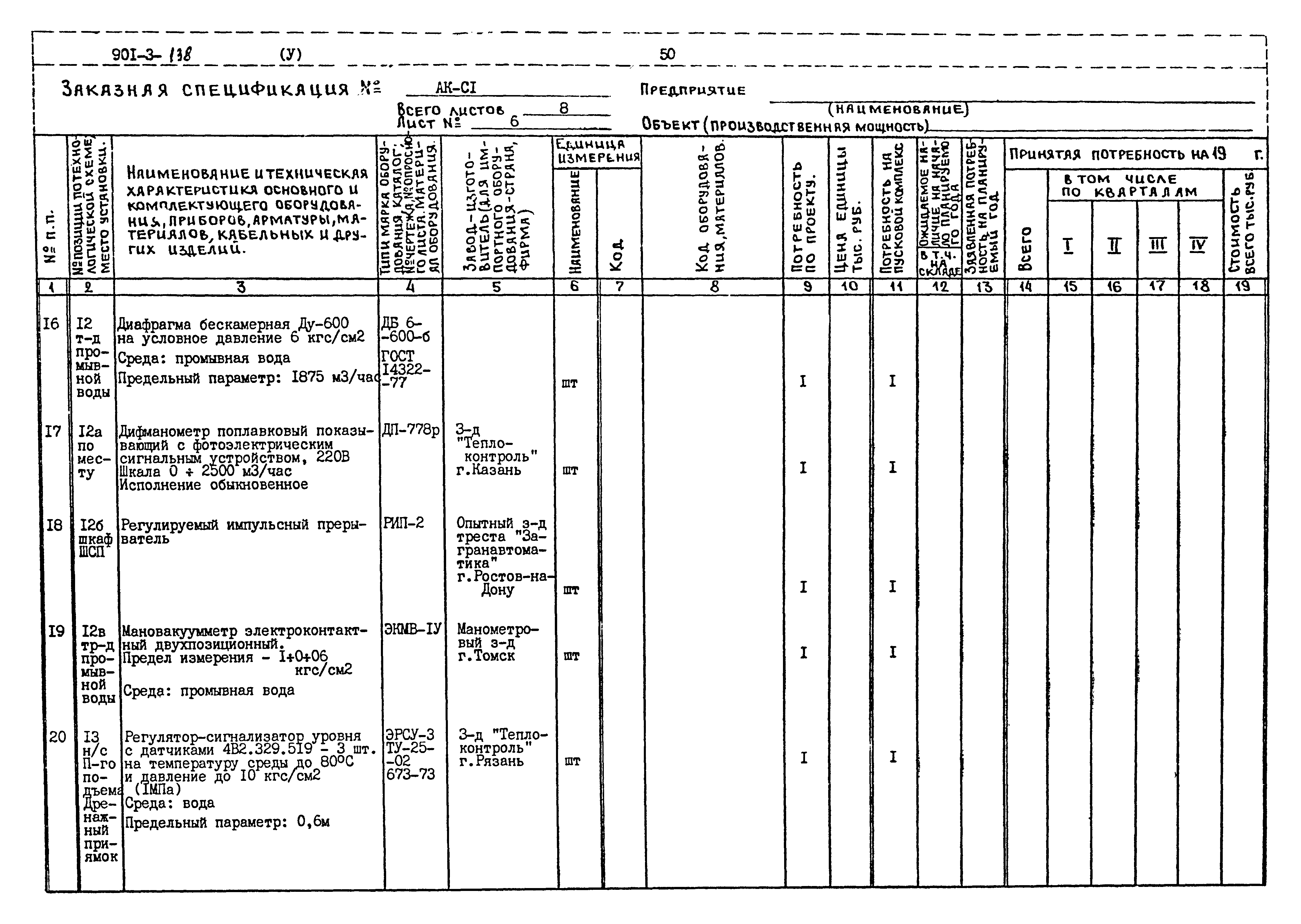 Типовой проект 901-3-138