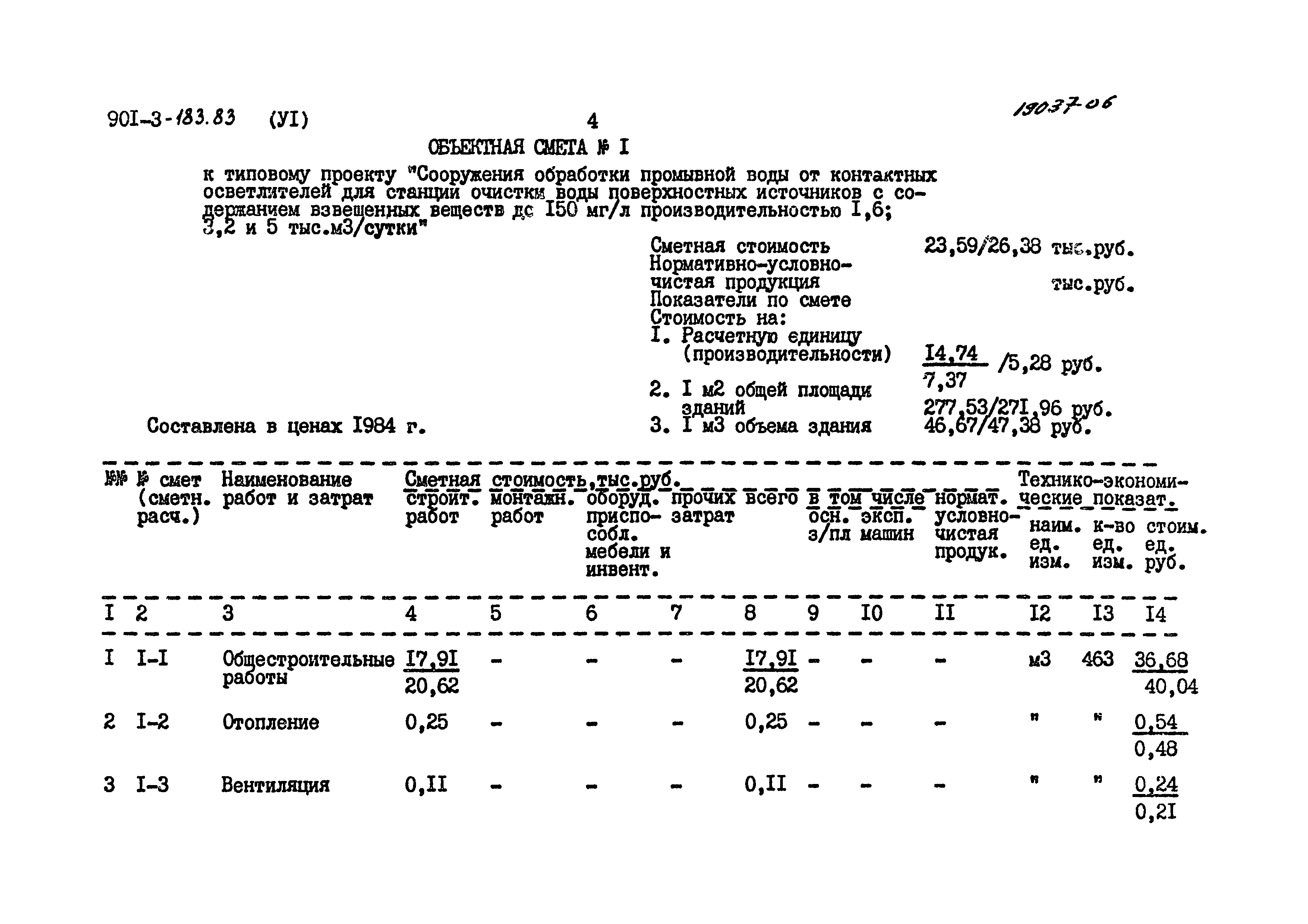 Типовой проект 901-3-183.83
