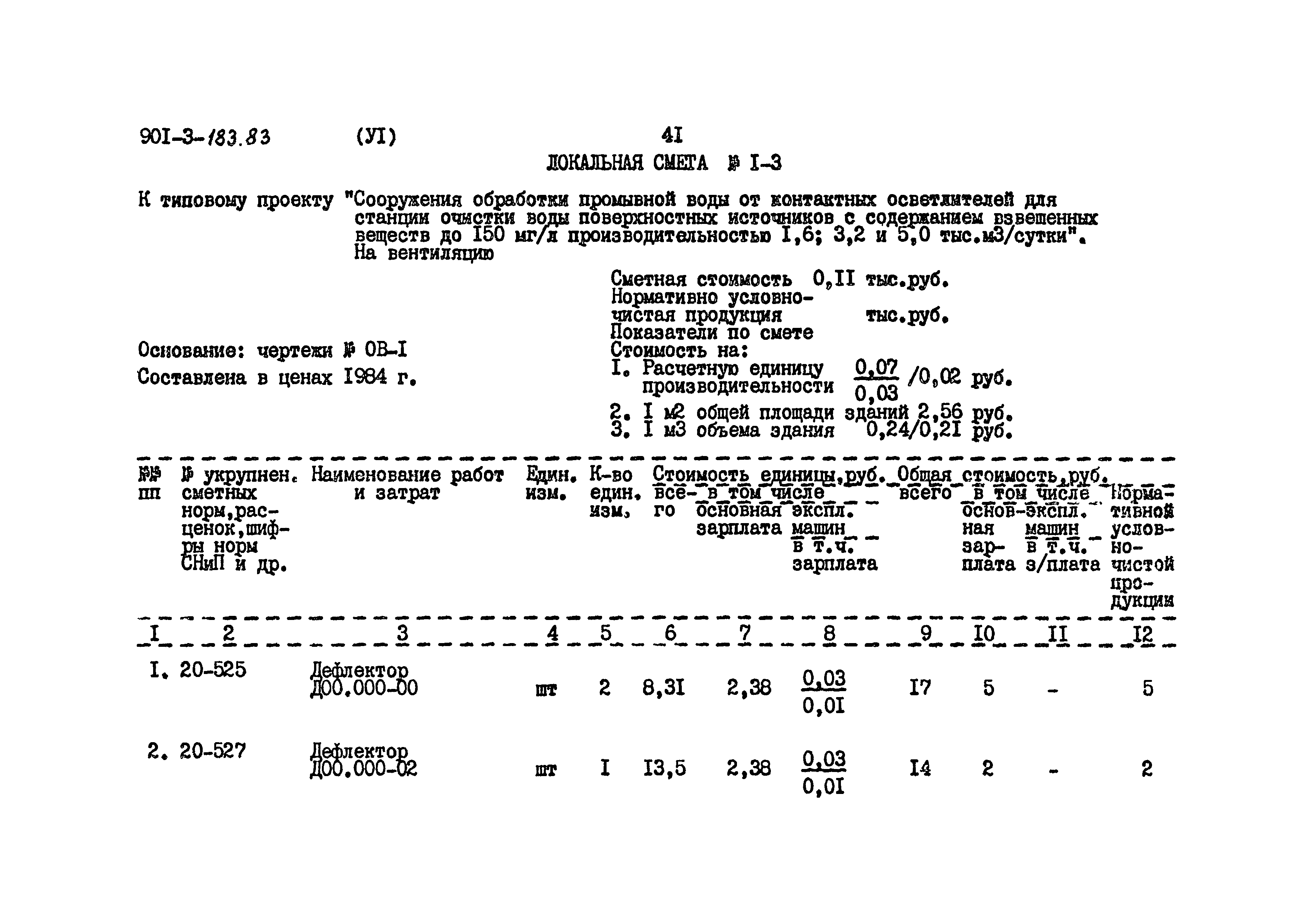 Типовой проект 901-3-183.83