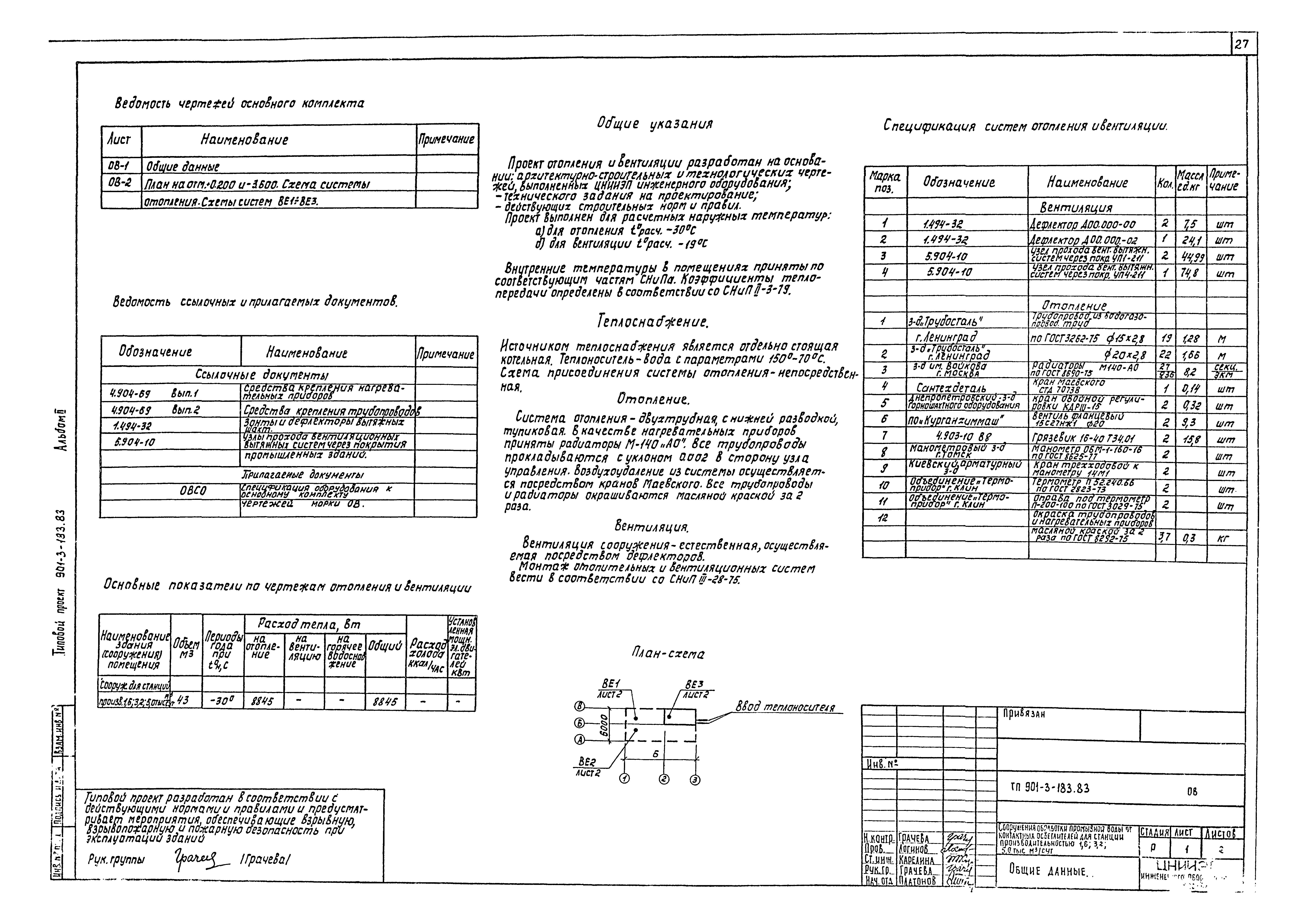 Типовой проект 901-3-183.83