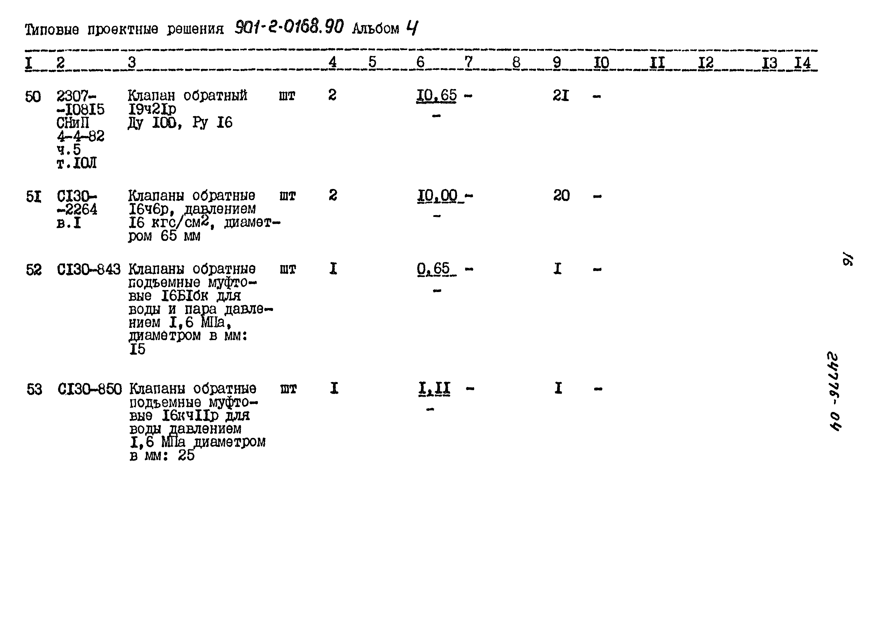 Типовые проектные решения 901-2-0168.90